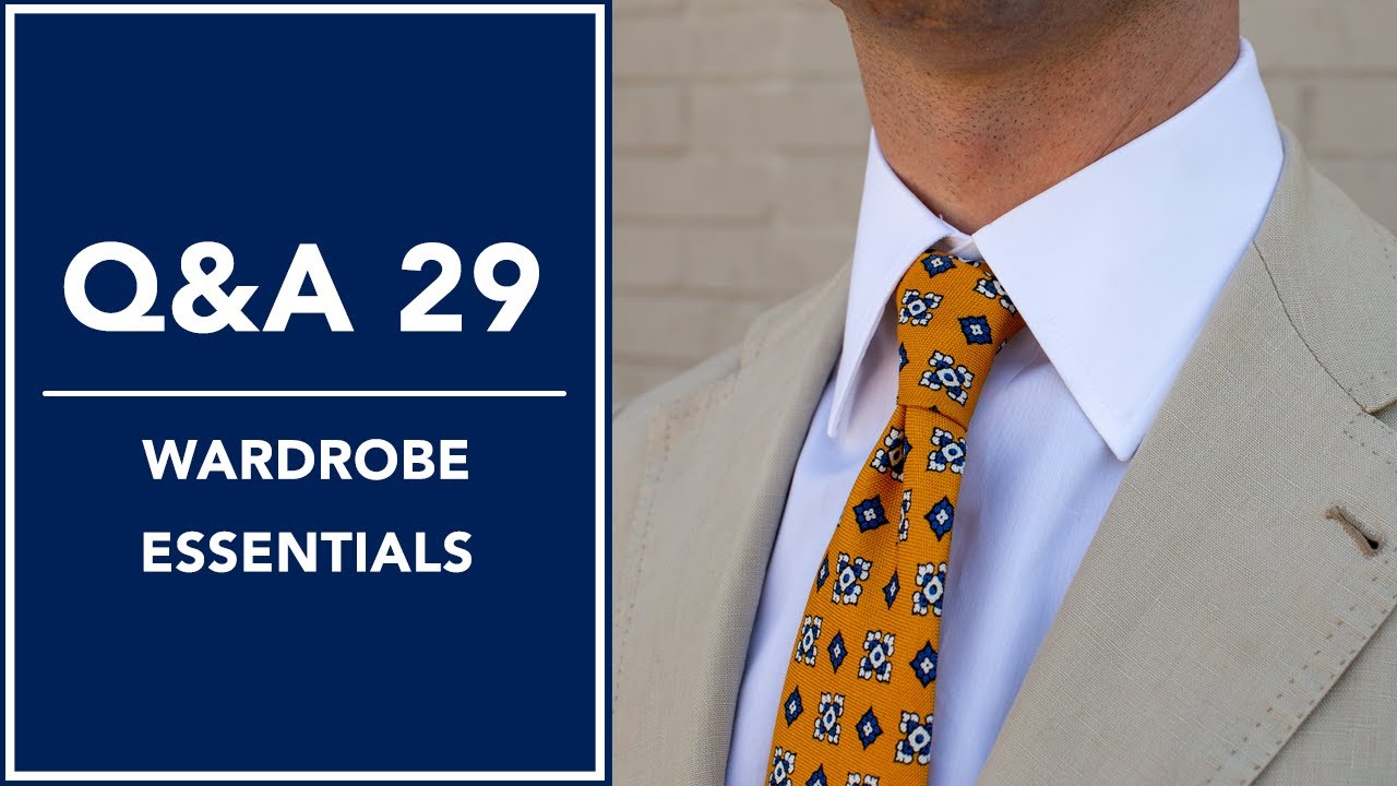 Wardrobe Essentials: Collar Stays, Pockets Squares, Ties, And More