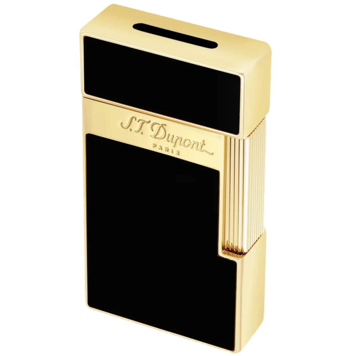 S.T. Dupont Biggy Black and Gold Jet Flame Lighter