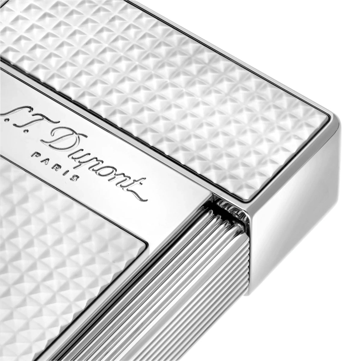 S.T. Dupont Biggy Palladium Diamond Head Jet Flame Lighter