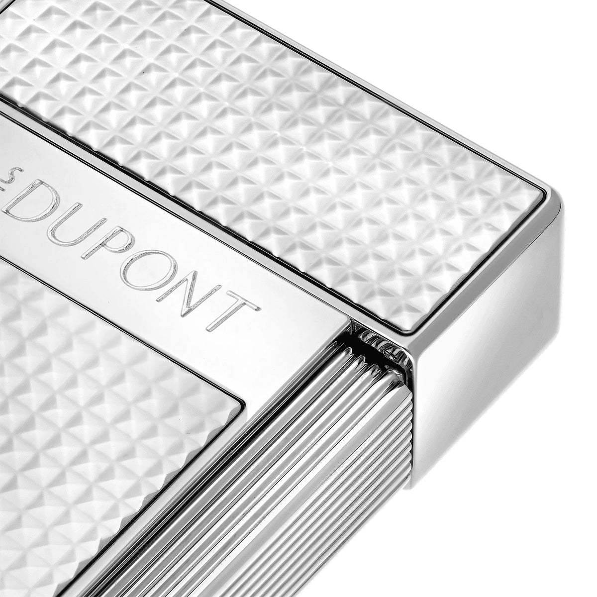 S.T. Dupont Biggy Palladium Diamond Head Jet Flame Lighter