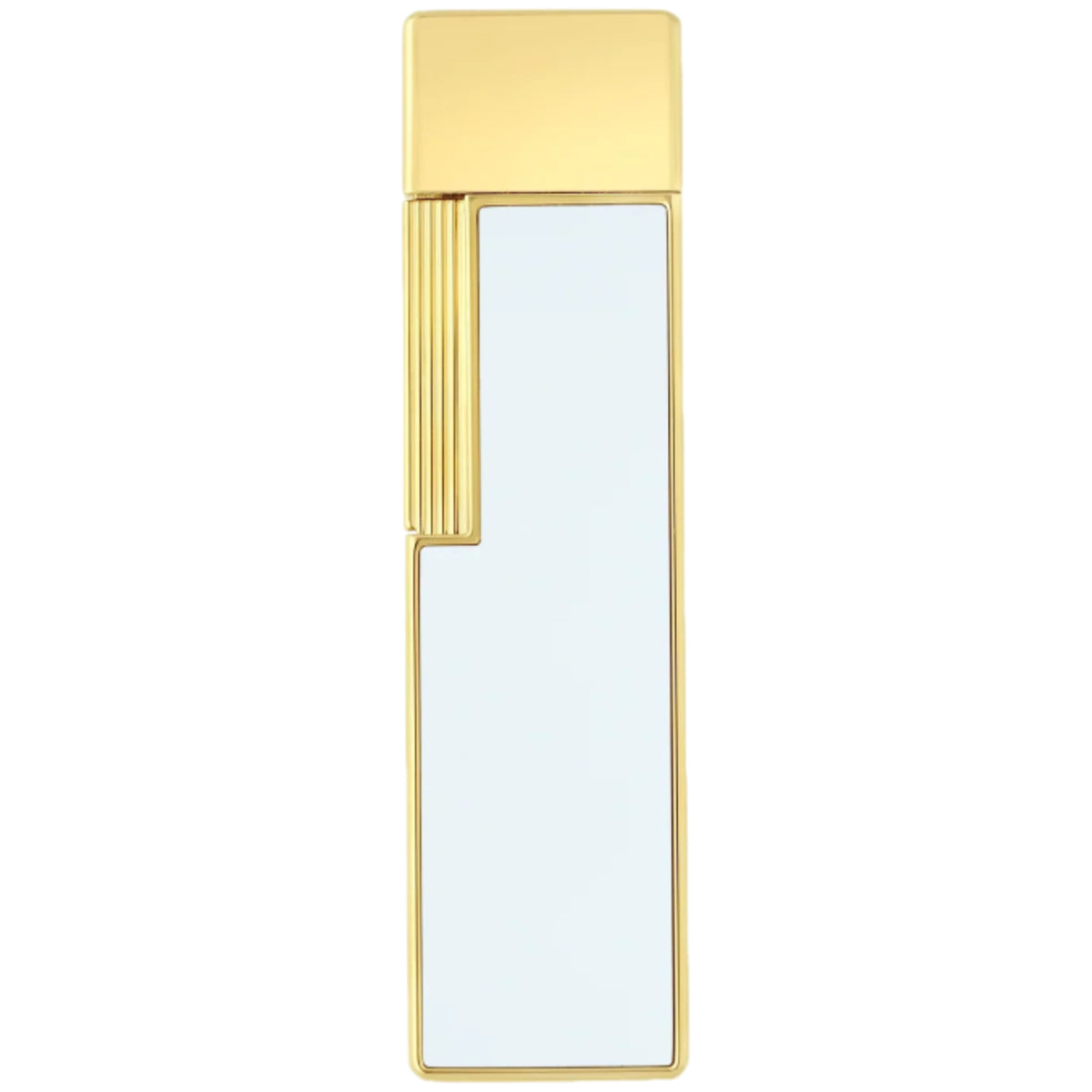 S.T. Dupont Twiggy Gold White Lacquered Lighter | KirbyAllison.com