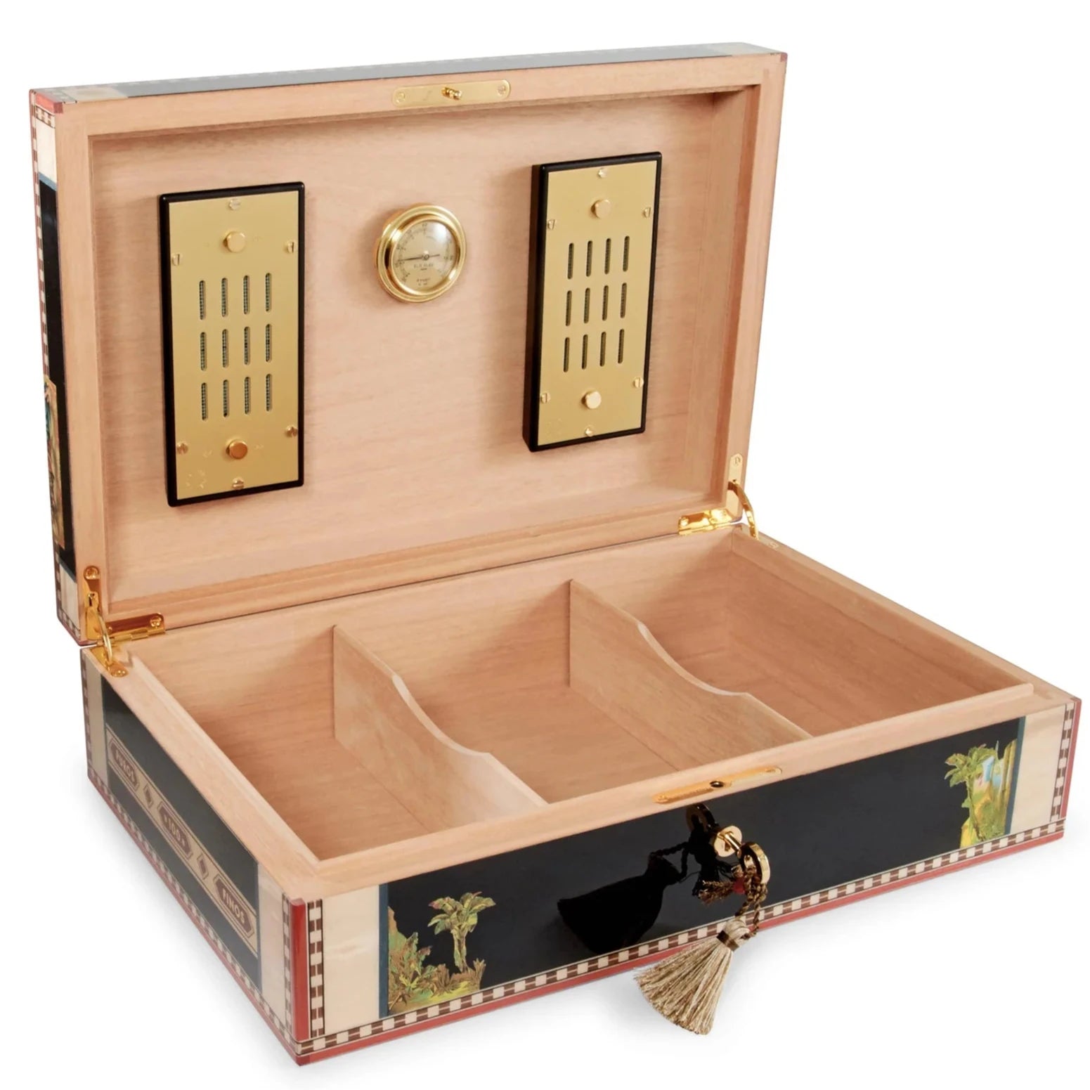 Elie Bleu Black Sycamore Alba Humidor (110 cigars) | KirbyAllison.com