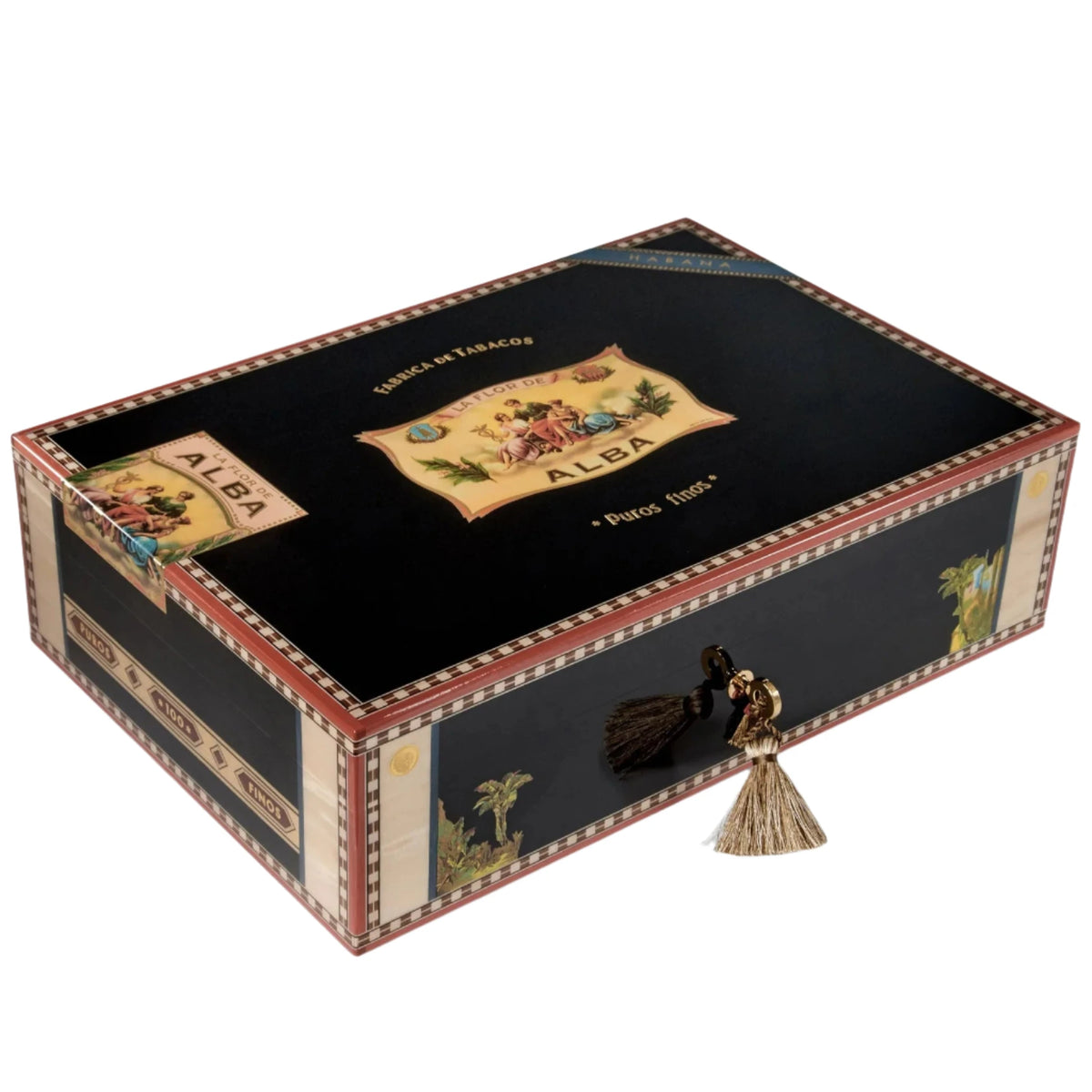 Elie Bleu Black Sycamore Alba Humidor (110 cigars) | KirbyAllison.com