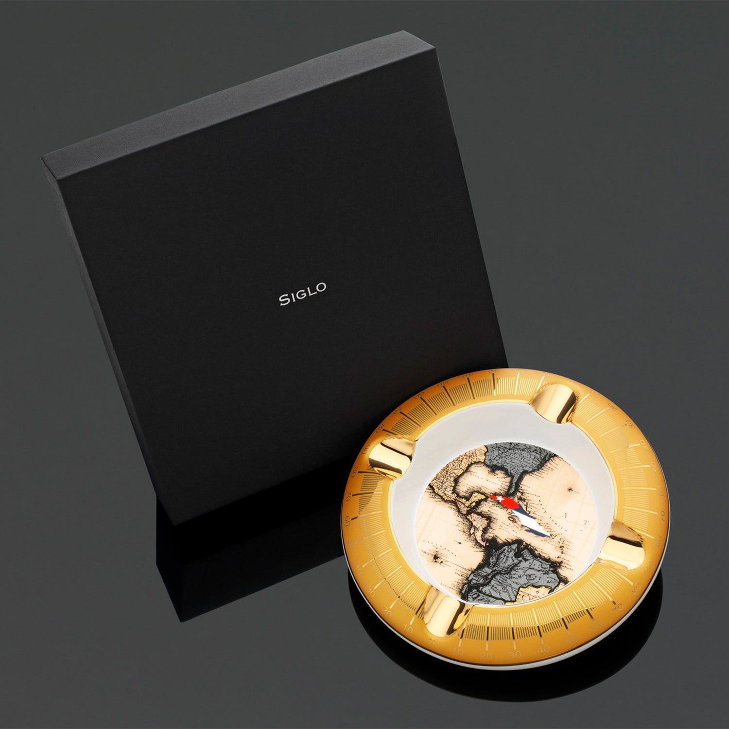 Siglo Cuba Navigation Porcelain Ashtray | KirbyAllison.com
