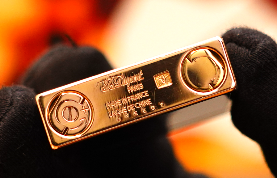 Vintage 1970 St Dupont 24k Heavy Gold Finish Real Wood Medium Ligne 2