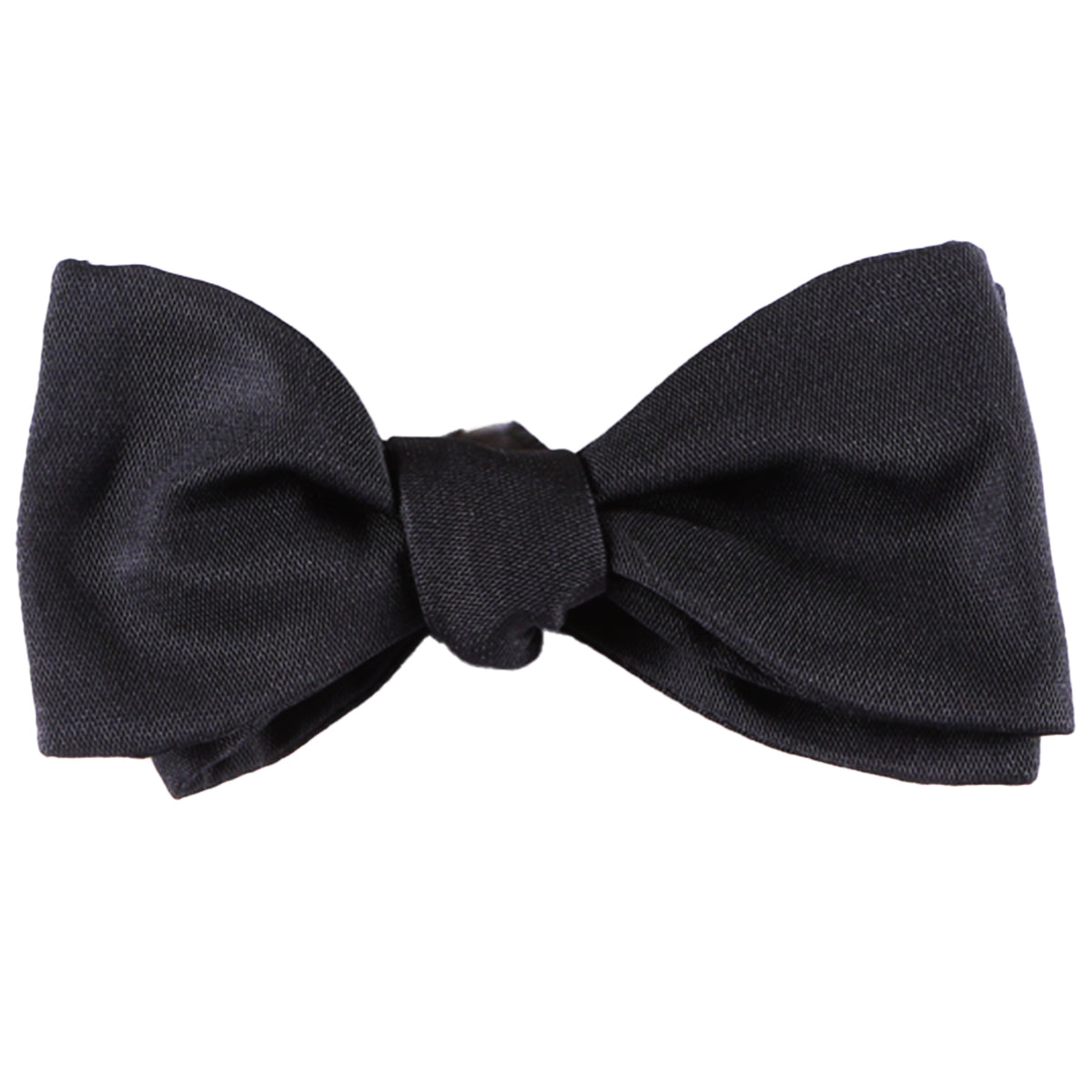 Sovereign Grade Black Barathea Bow Tie