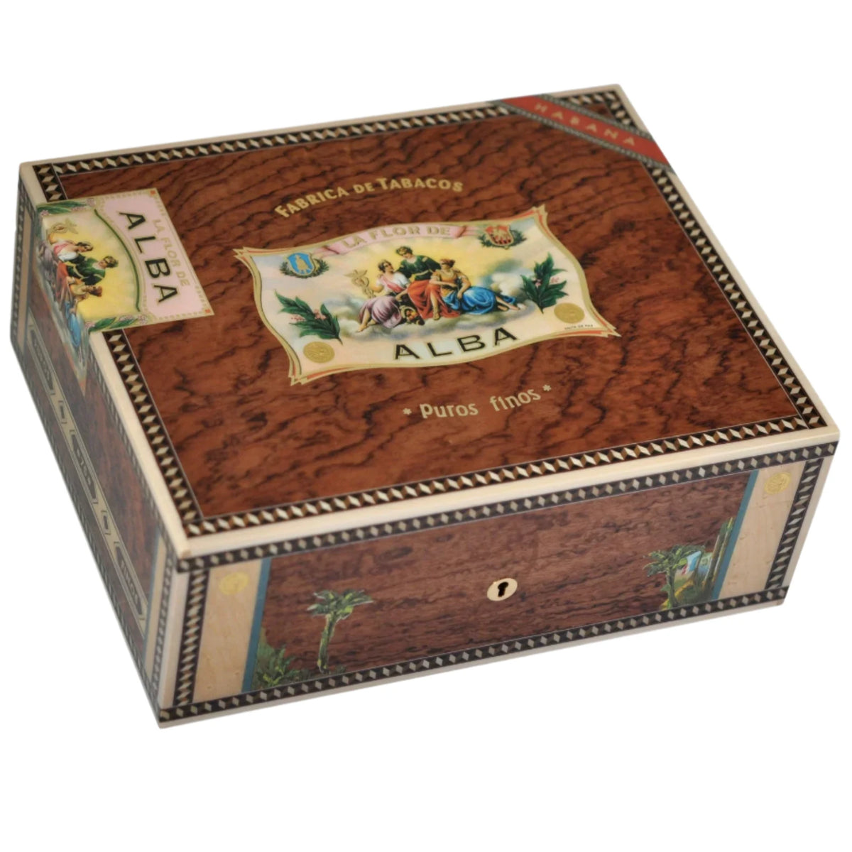 Elie Bleu Bubinga Sycamore Alba Humidor (75 Cigars)