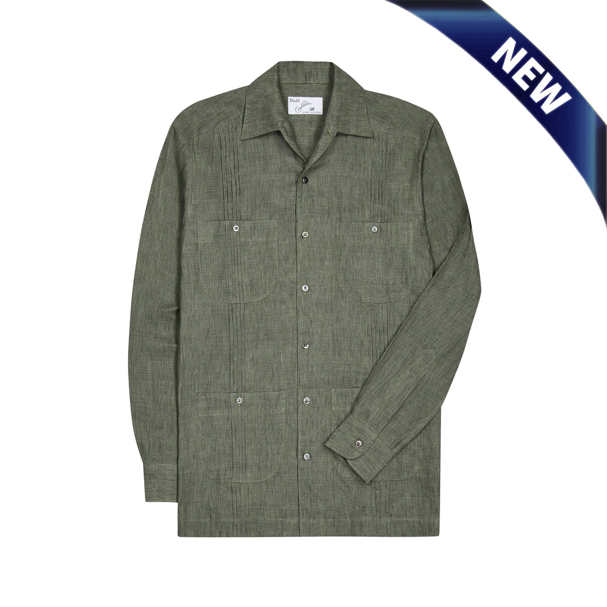 Budd Signature Khaki Guayabera Shirt