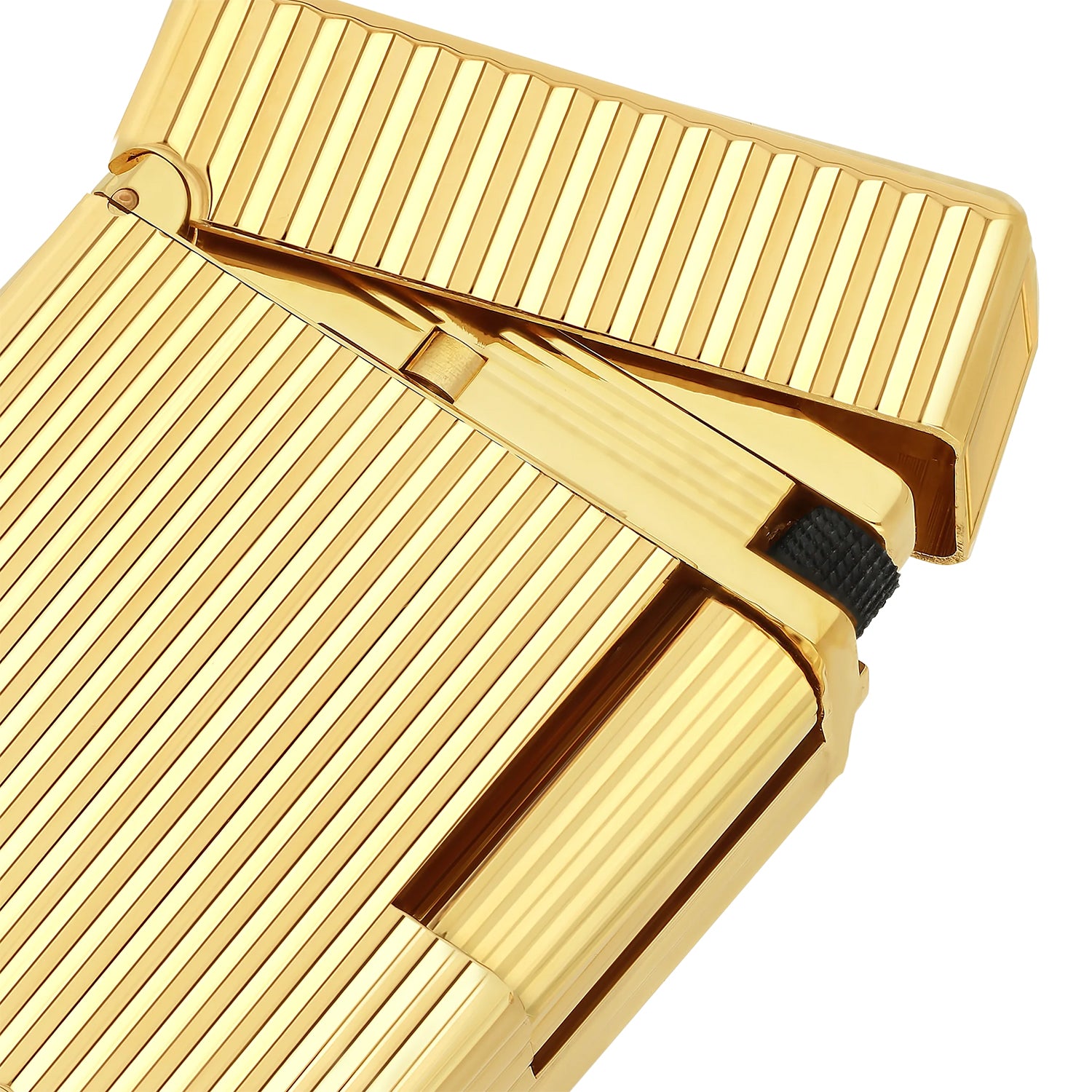 S.T. Dupont Line 1 Vertical Lines Gold Lighter | KirbyAllison.com