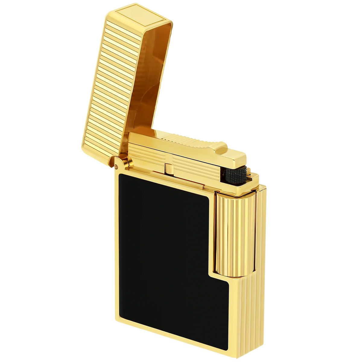 S.T. Dupont Line 1 Vertical Lines Black & Gold Lighter