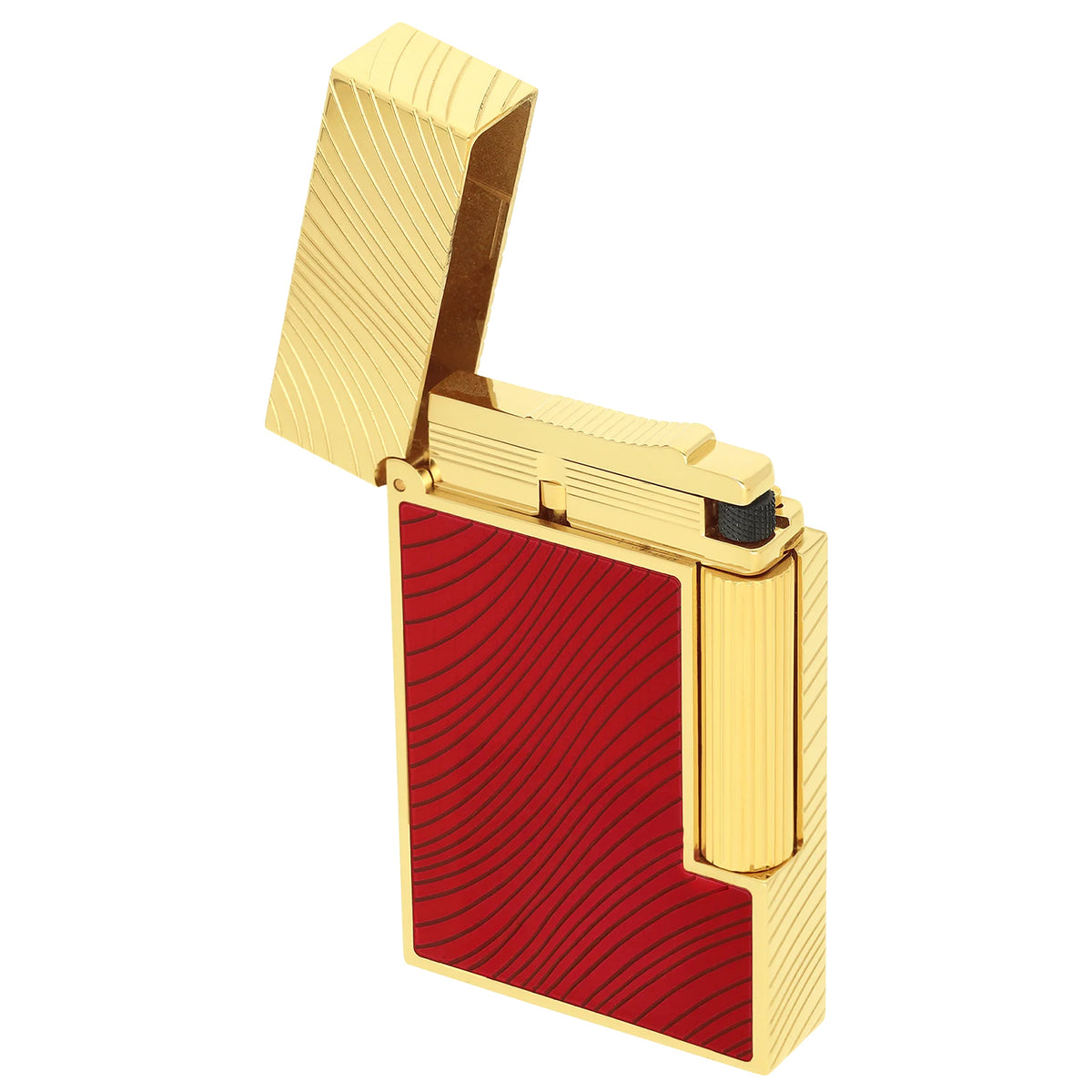 S.T. Dupont Line 2 Horse Mane Red & Gold Lighter