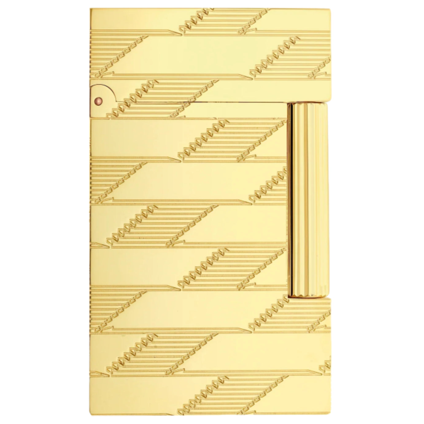 S.T Dupont Line 2 Monogram 1872 Gold Guilloche Lighter S.T Dupont Line 2 Monogram 1872 Gold Guilloche Lighter