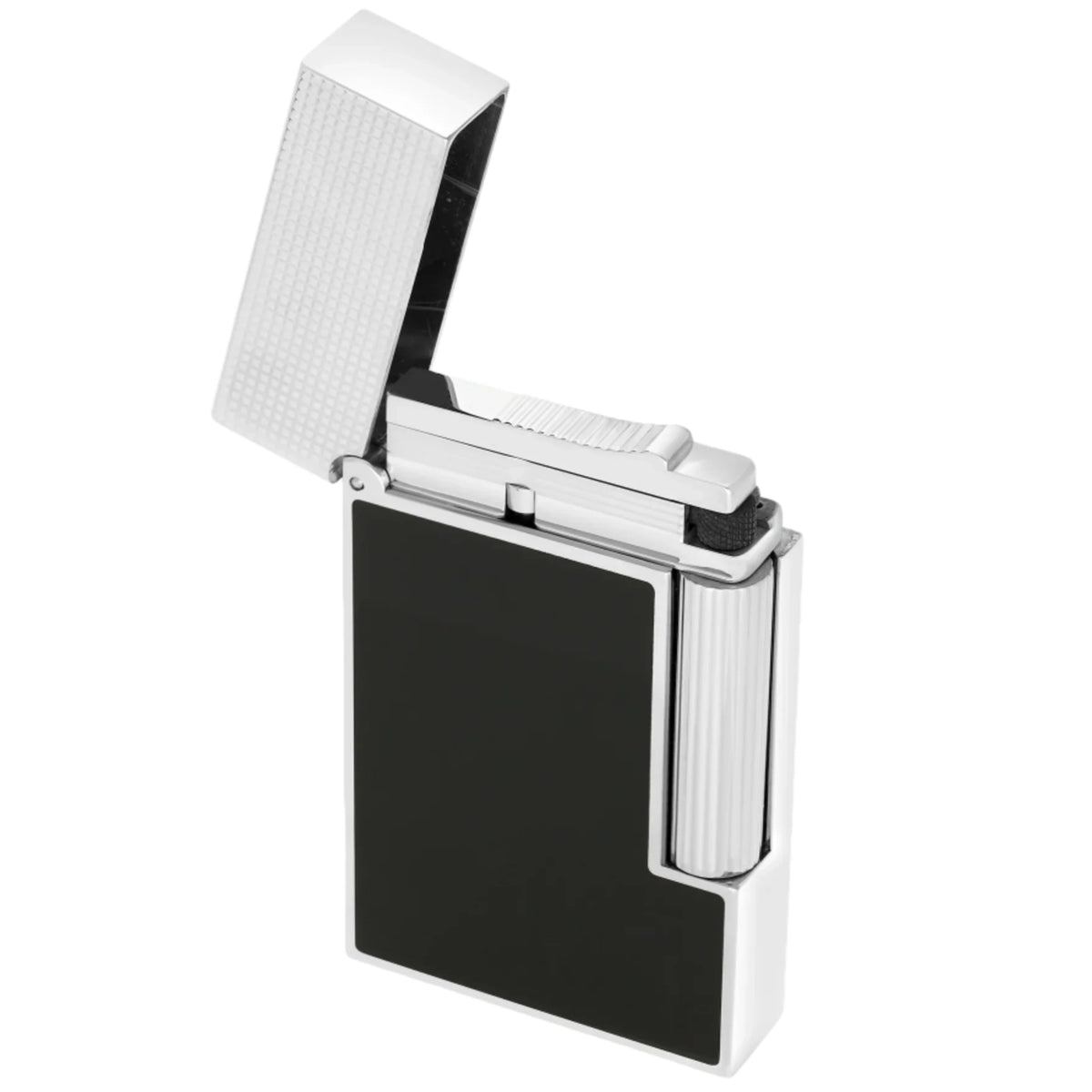 S.T. Dupont Line 2 Micro Diamond Head Black Lacquer Palladium Lighter