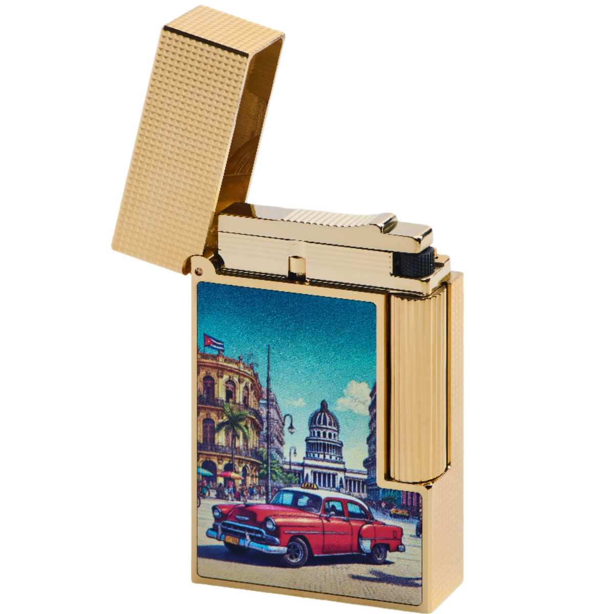 S.T. Dupont Line 2 Havana Dreams Gold Finish Lighter