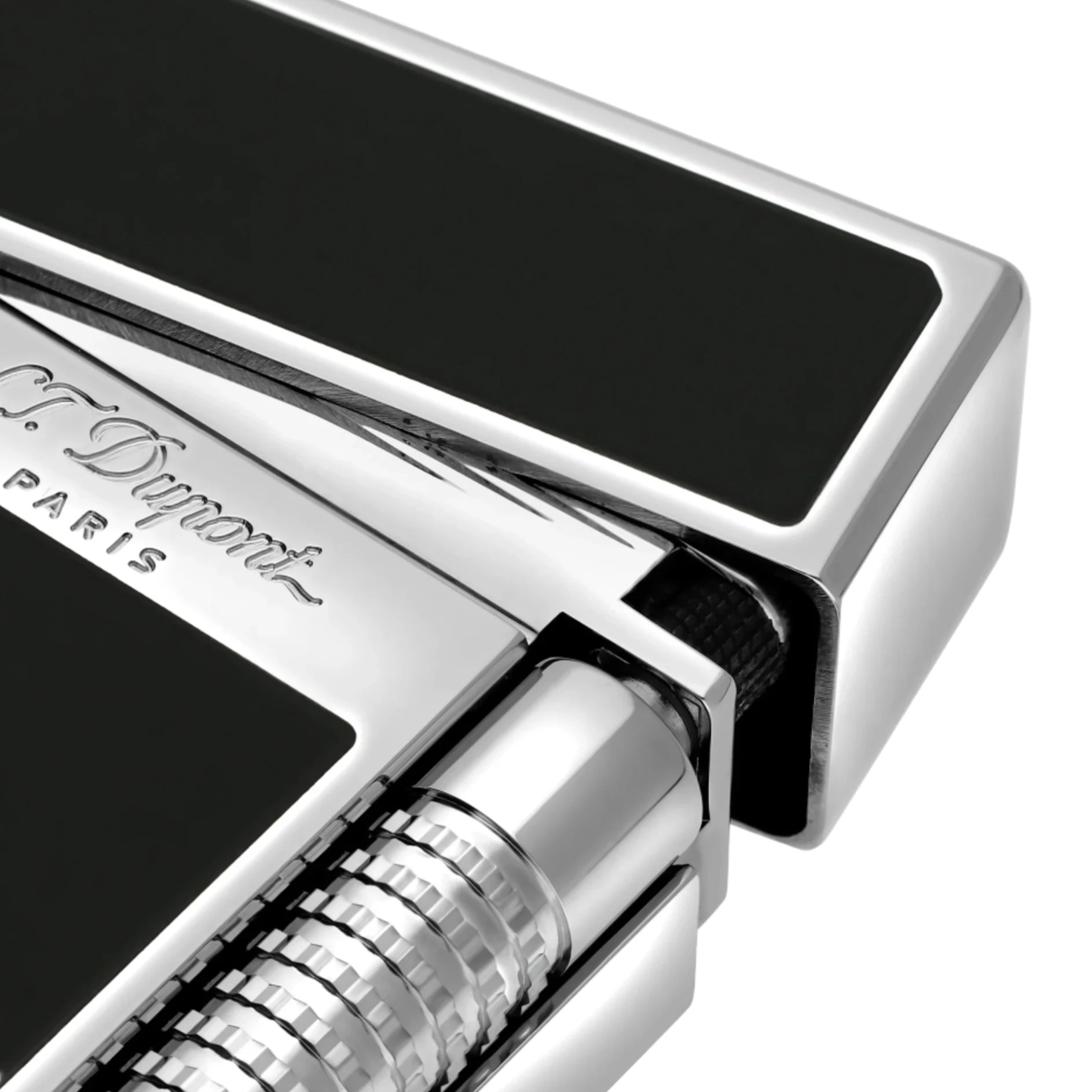 S.T. Dupont Le Grand Cling Black Palladium Lighter | KirbyAllison.com