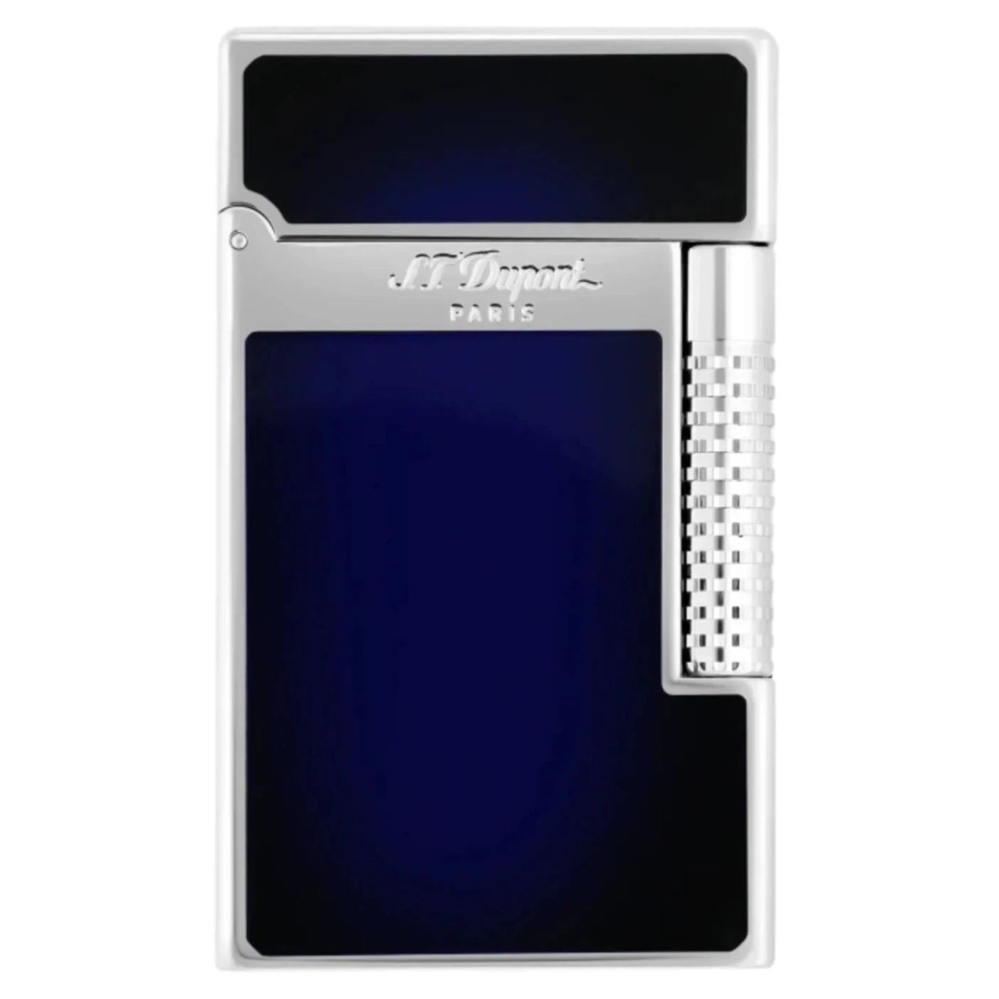 S.T. Dupont Le Grand Cling Blue Palladium Lighter | KirbyAllison.com