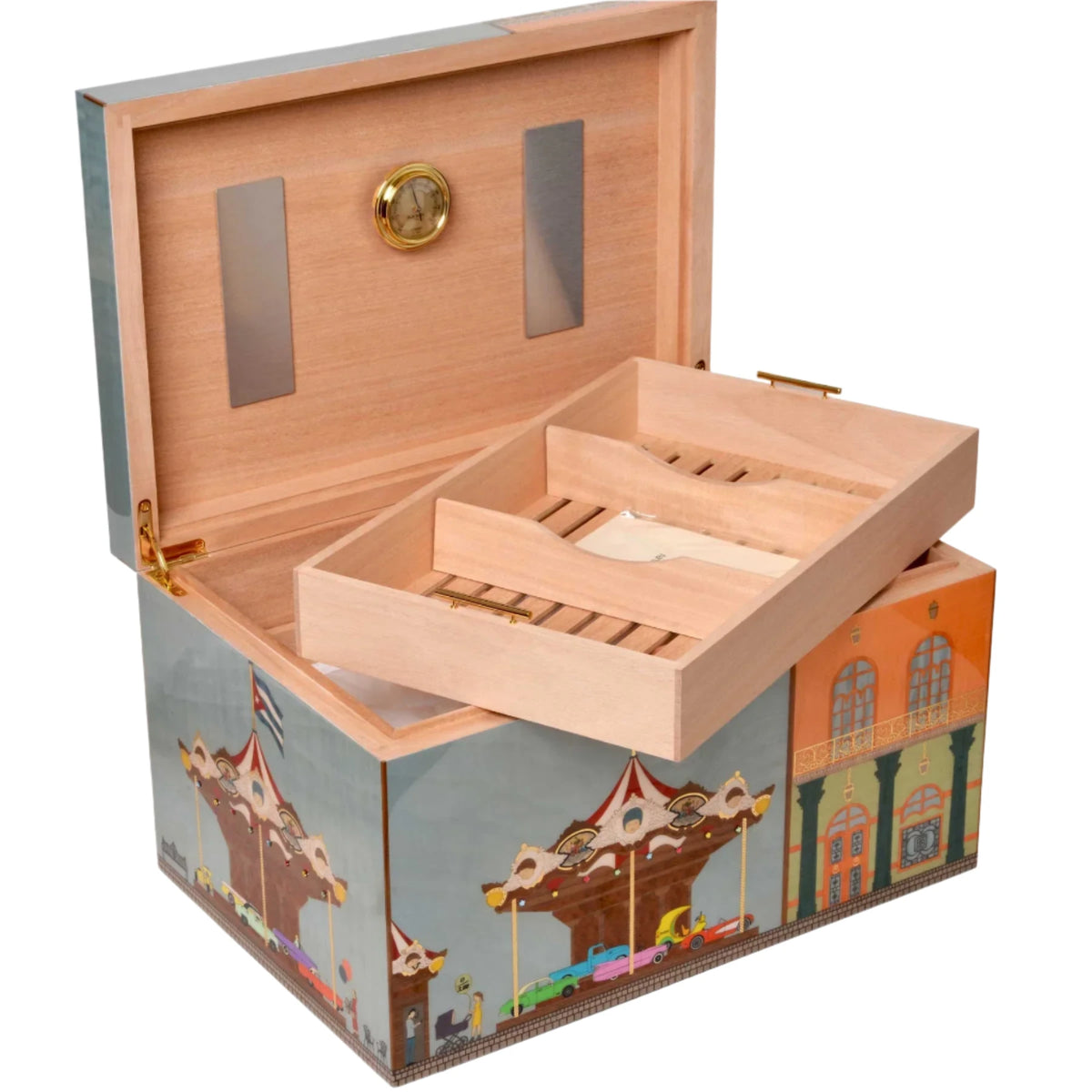 Elie Bleu Casa Cubana Limited Edition Carousel Humidor (125 Cigars)