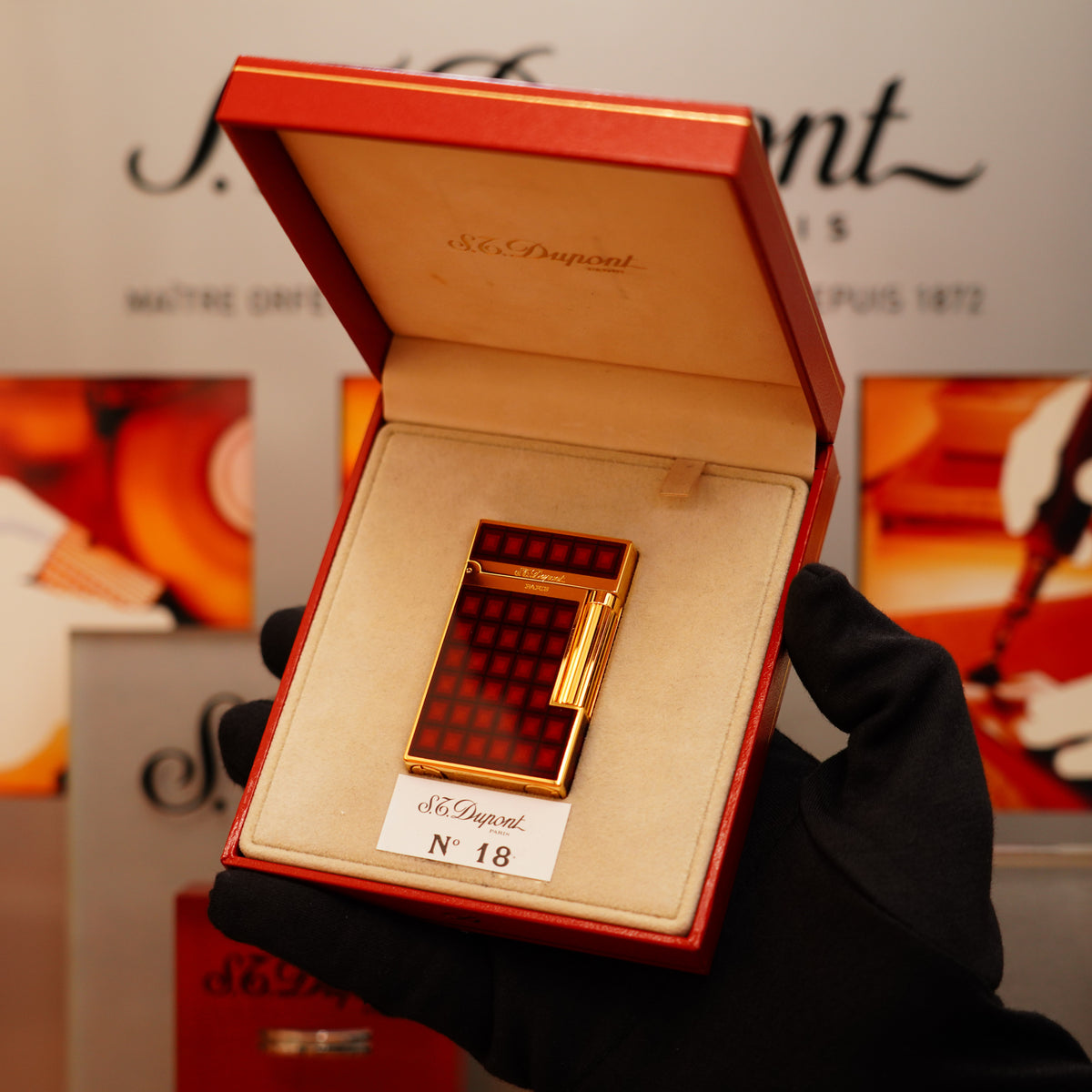 Vintage 1990 S.T. Dupont Rare Early Edition Vertigo Large Ligne 2 Special Edition Limited Lighter