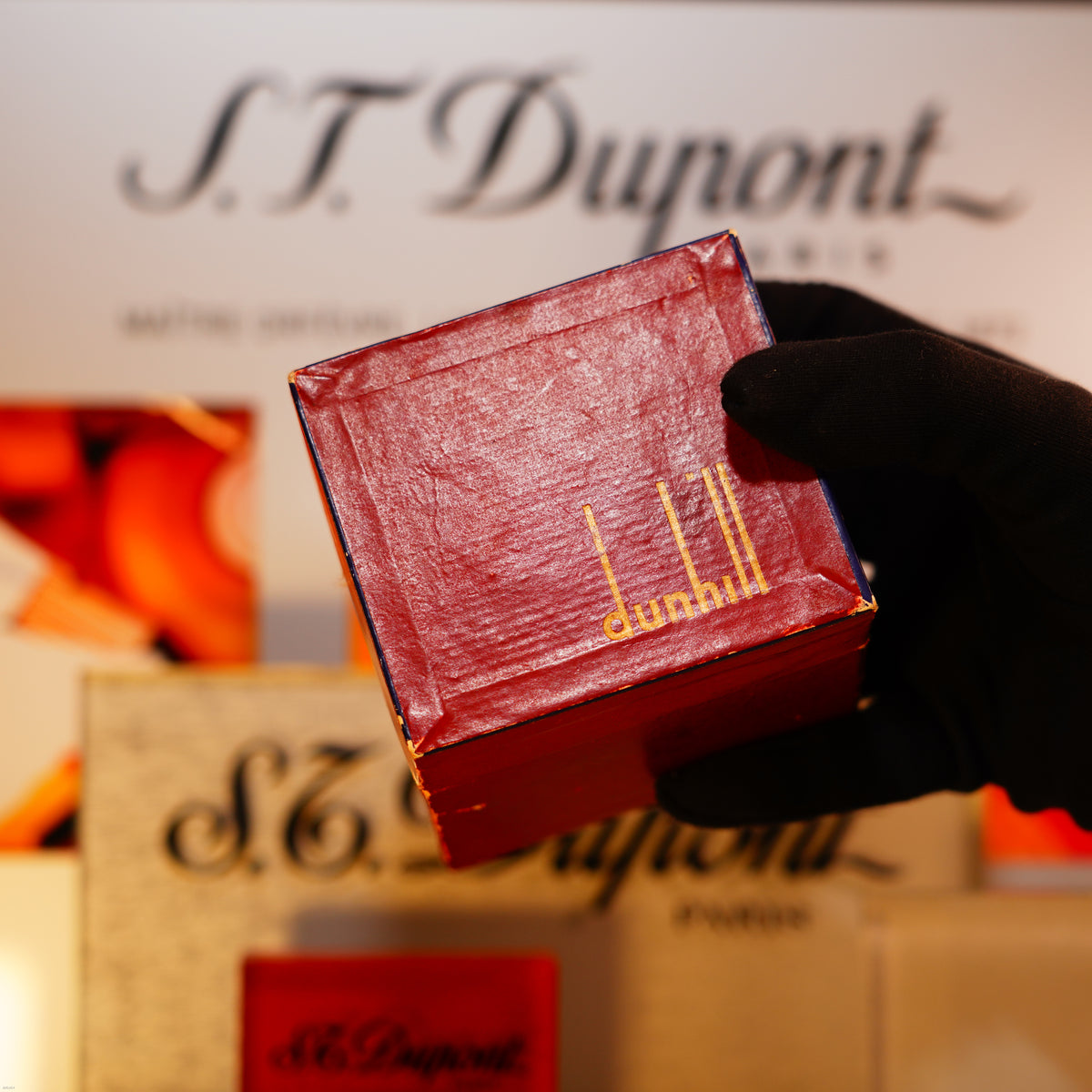 Vintage 1939 Dunhill “Bumper” Table Lighter – Silver Finish, Made in England, New Old Stock Museum Condition with Box & Documents