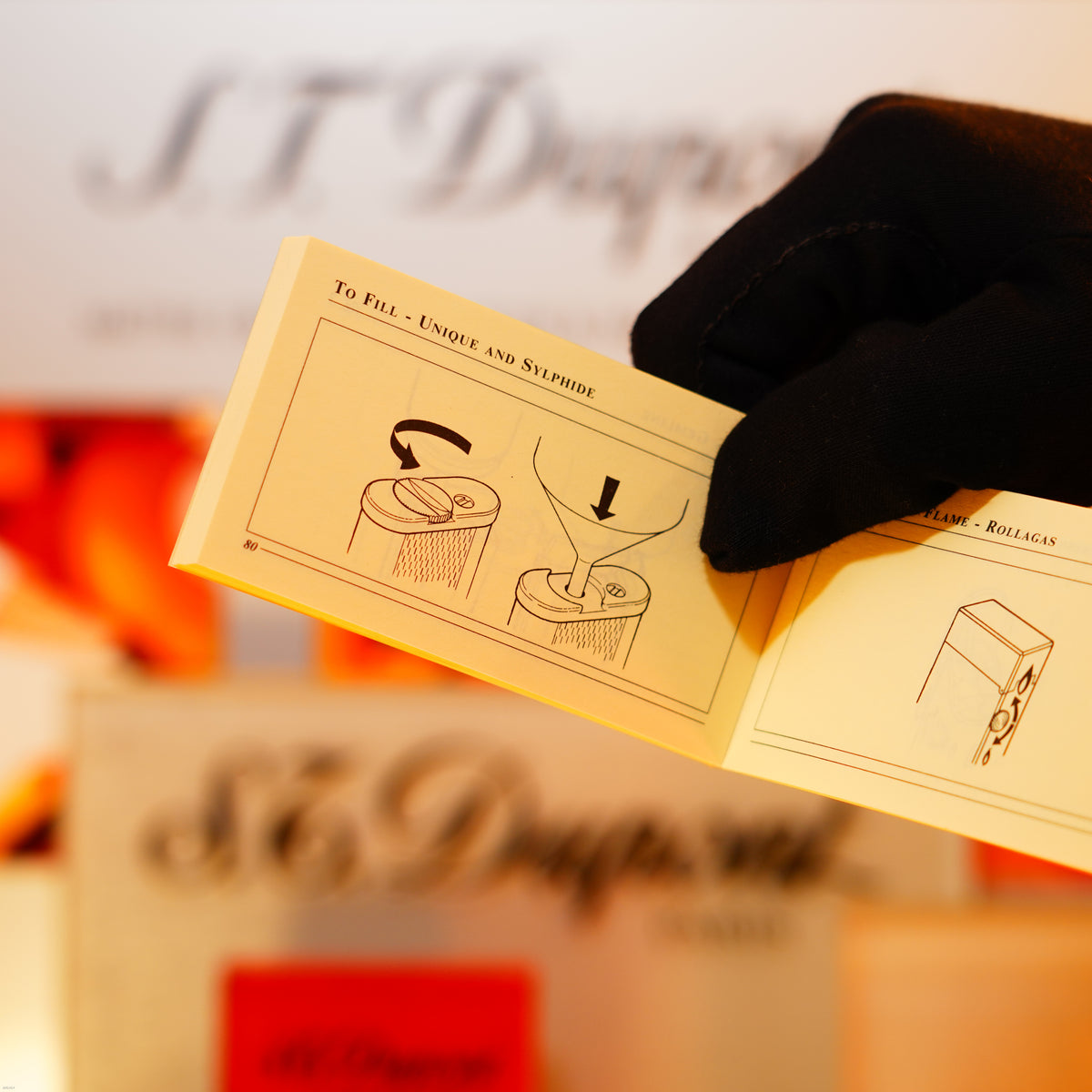 Vintage 1960 Dunhill Unique Standard Lighter – Heavy 24K Gold‑Plated “Barley Pattern”, Fair Honest Wear, Full Set with Box & Papers