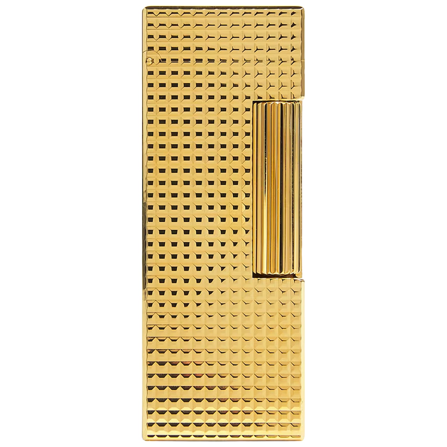 Dunhill Hobnail Gold Finish Rollagas Lighter | KirbyAllison.com