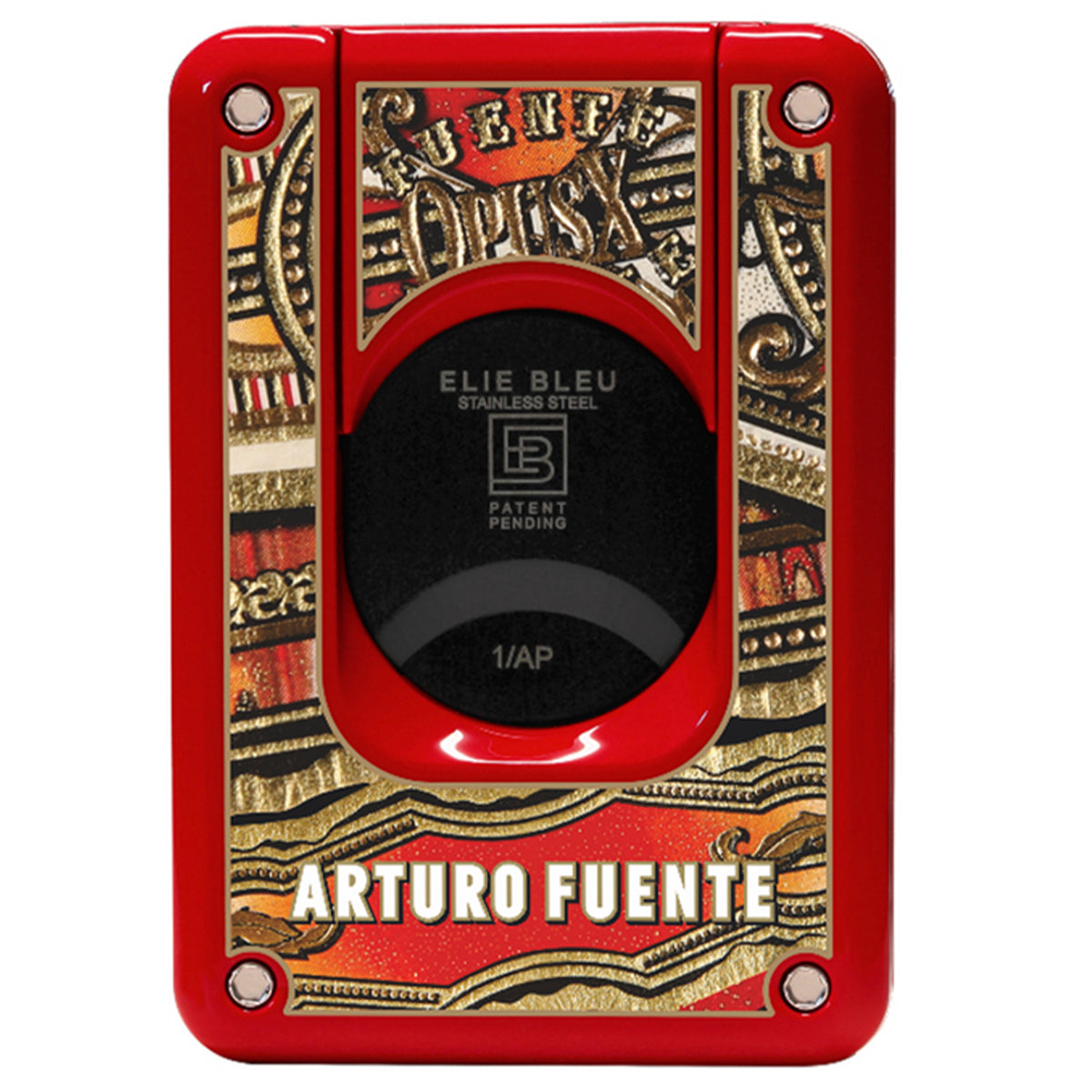 Elie Bleu Limited Edition Fuente Opus X Angel's Share Red & Gold Cigar Cutter