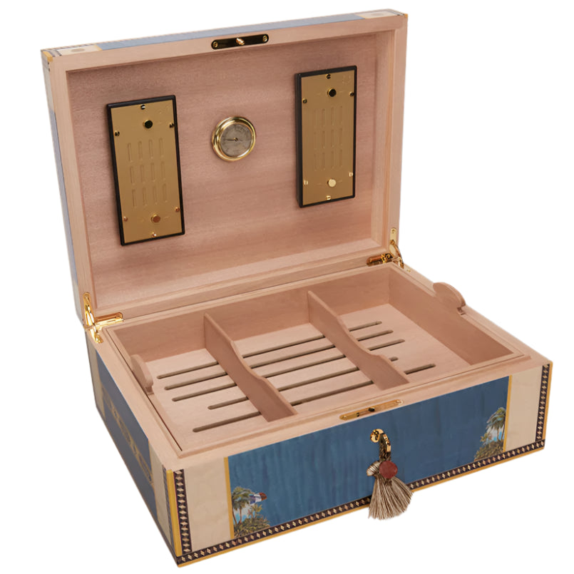 Elie Bleu Blue Sycamore Alba Humidor (200 Cigars)