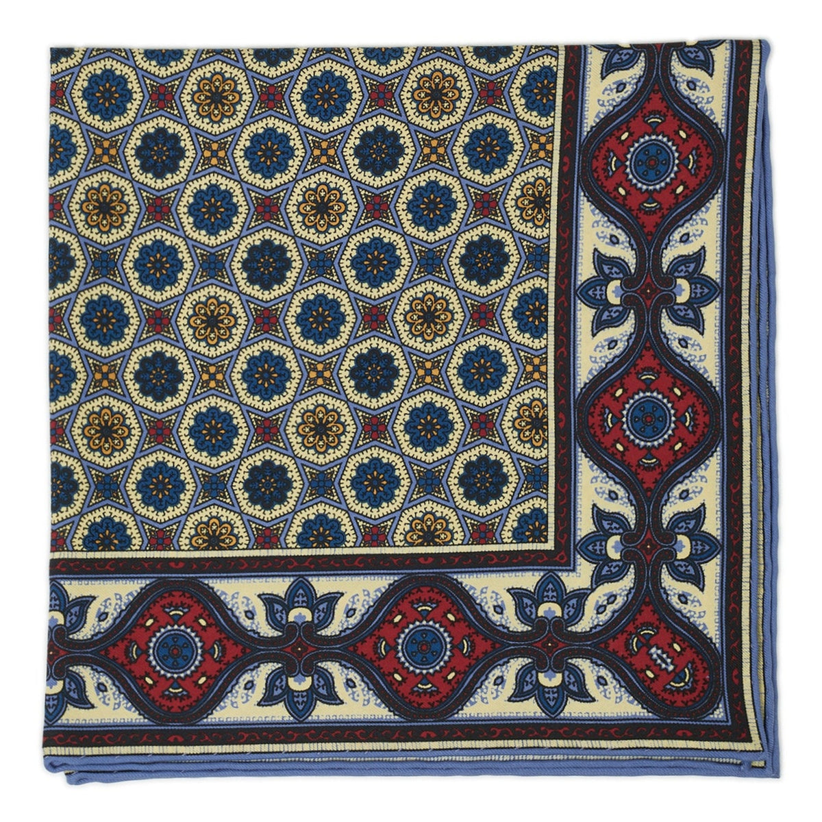 Sovereign Grade Yellow Floral Ancient Madder Pocket Square