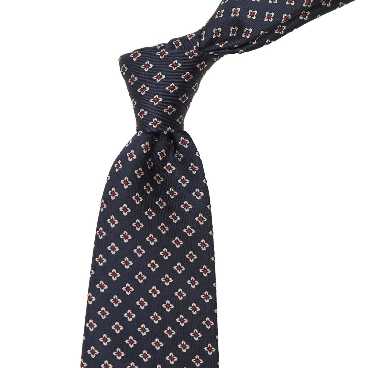Sovereign Grade Midnight Jacquard Floral Tie - 150 cm