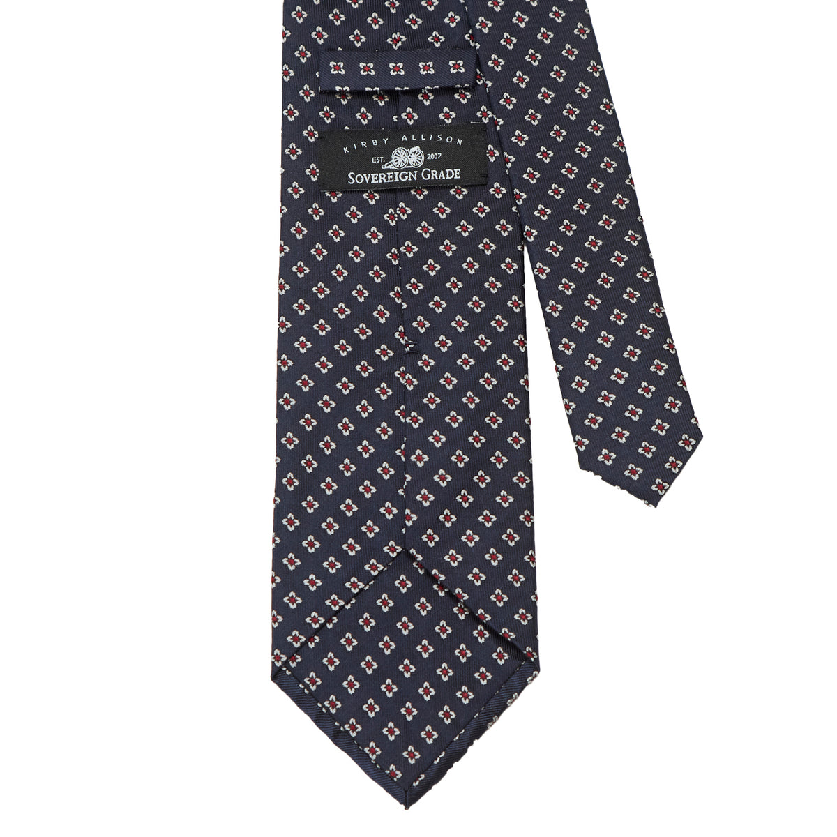 Sovereign Grade Midnight Jacquard Floral Tie - 150 cm