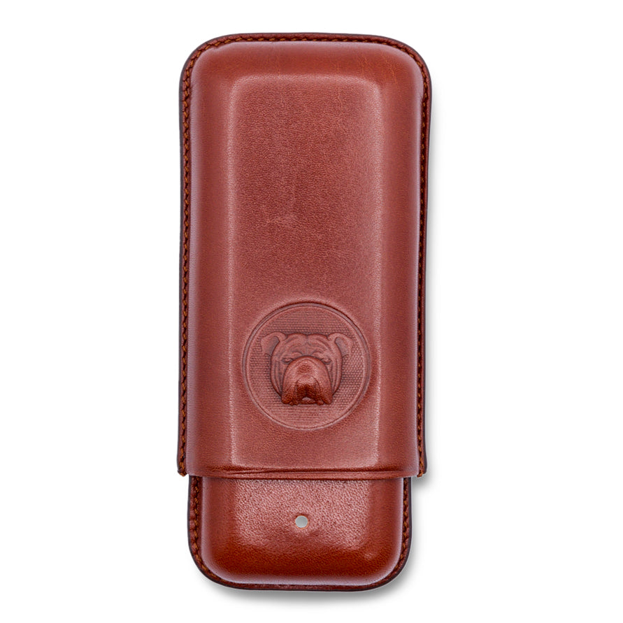 Dunhill Bulldog Robusto Brown Cigar Case (2 cigars)
