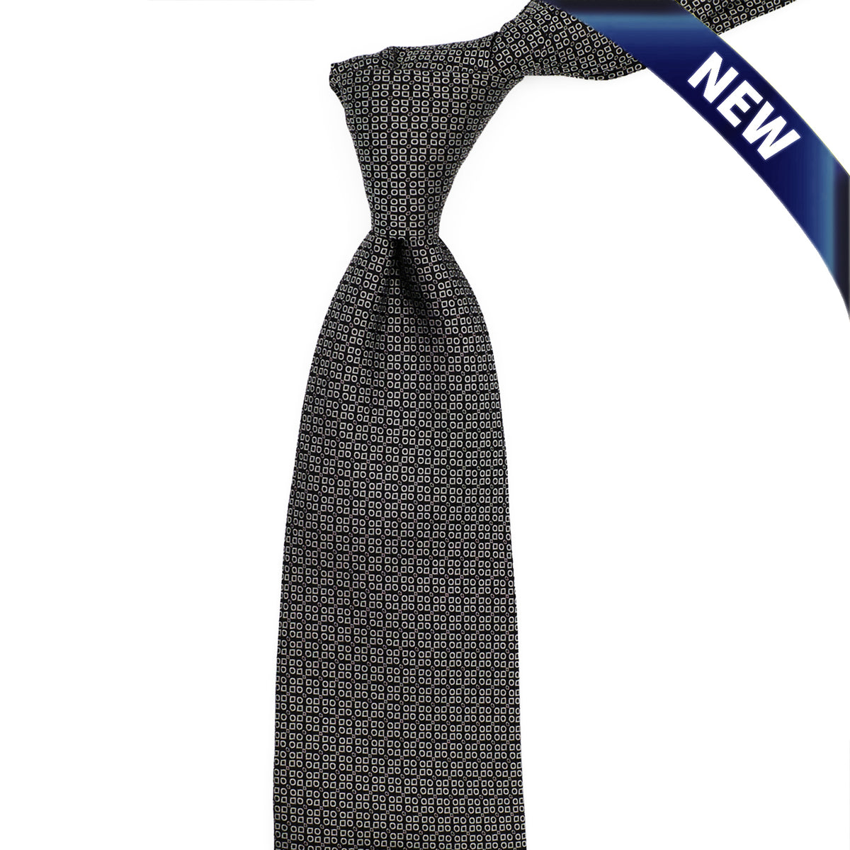 Sovereign Grade Black & Silver Neat Bodiam Archive Tie