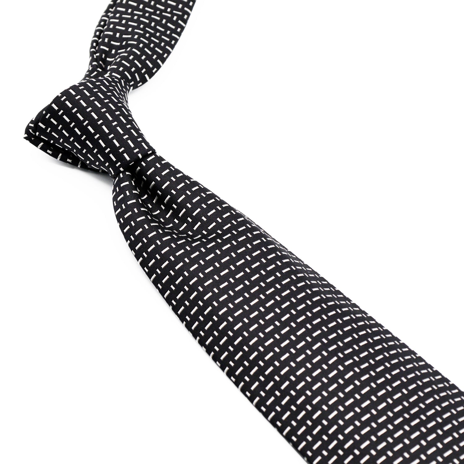 Sovereign Grade Black & Silver Cross Bar Bodiam Archive Tie