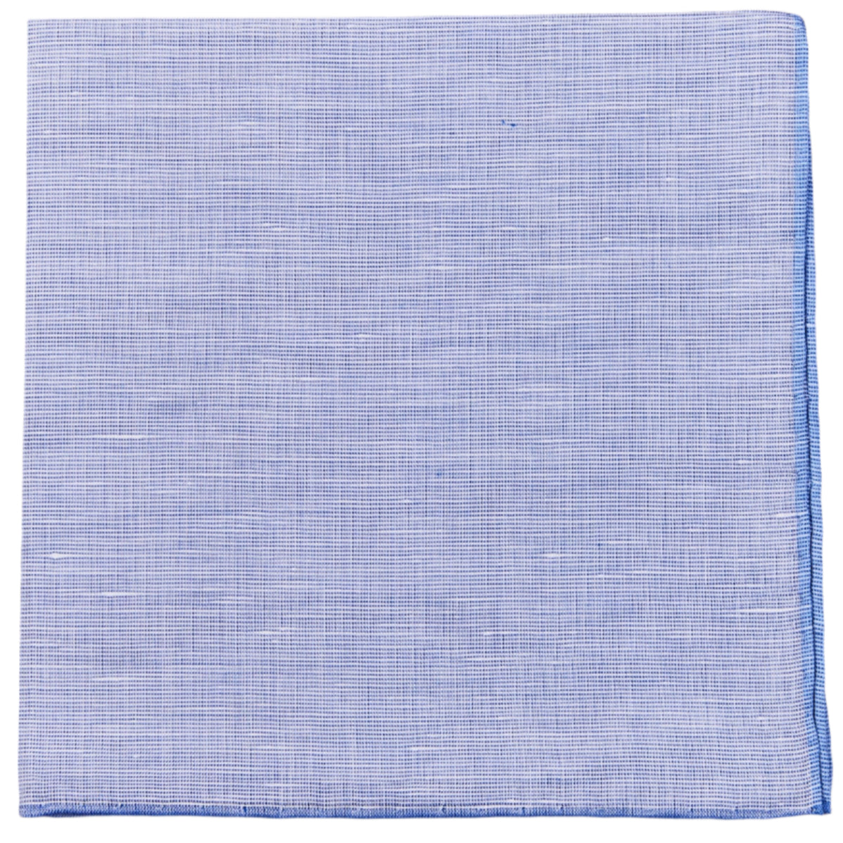 Simonnot Godard Cotton/Linen Sky Blue Pocket Square