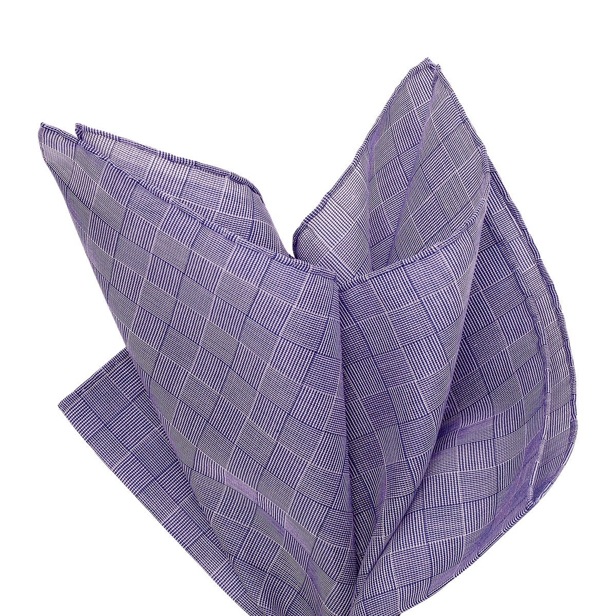 Simonnot Godard Purple Prince de Galles Pocket Square