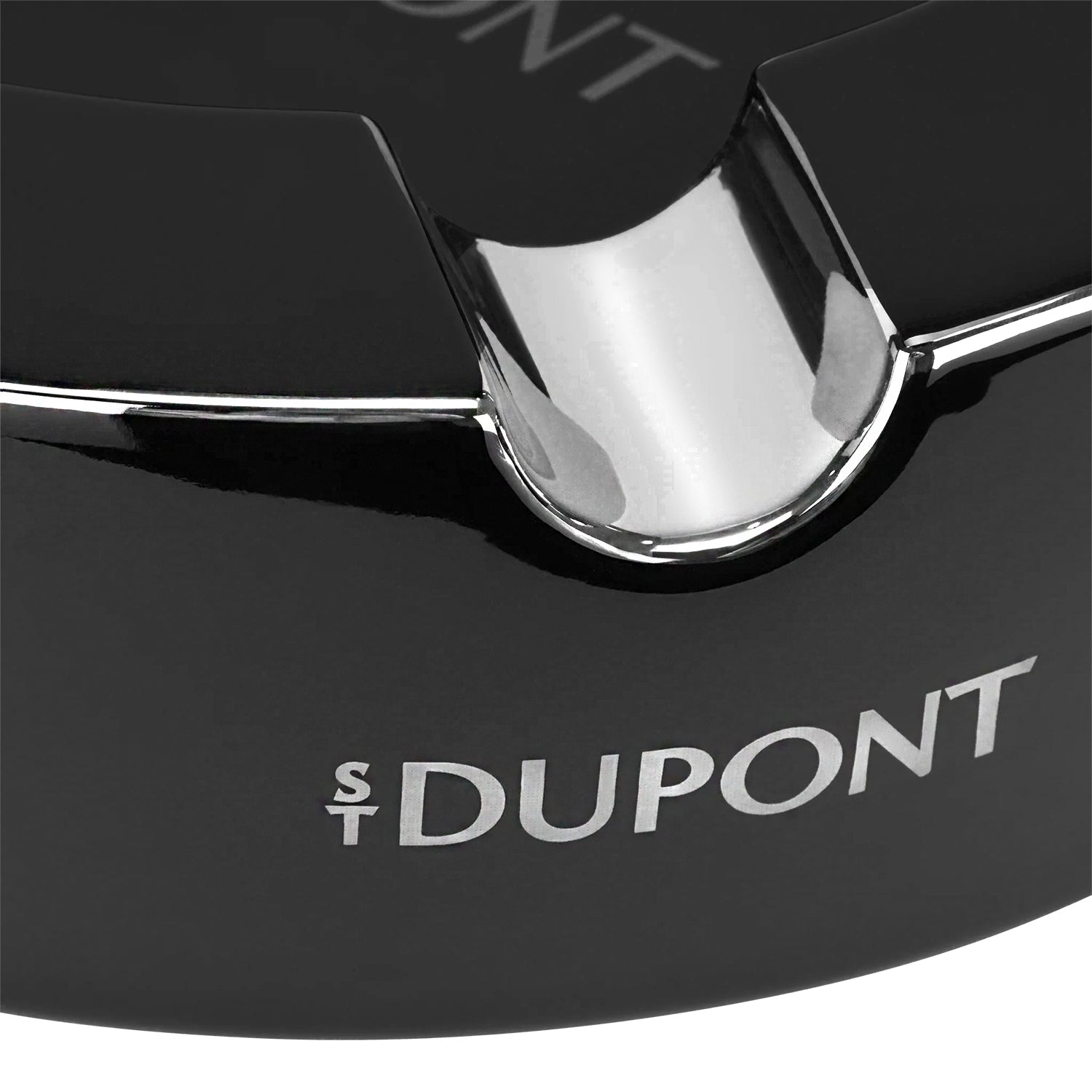 S.T. Dupont XL Black & Gunmetal Porcelain Cigar Ashtray