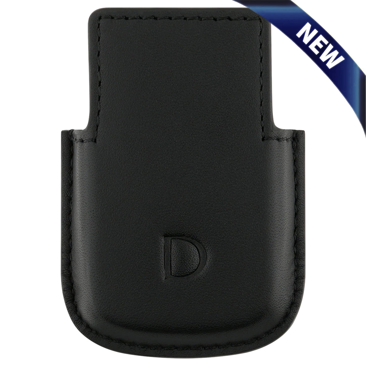 S.T. Dupont Black Leather Le Grand Cling Slim Lighter Case