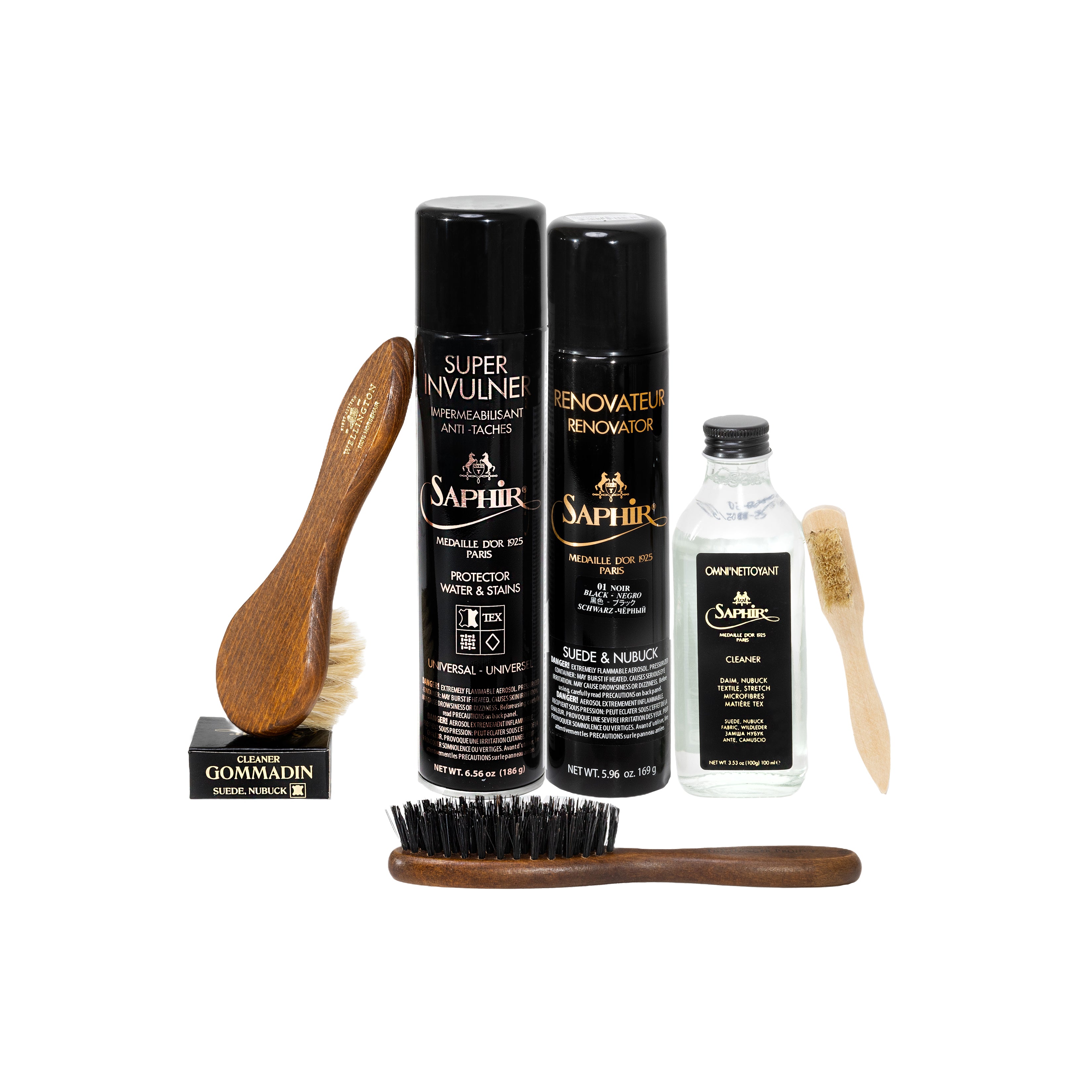 Saphir Suede Care Starter Kit (6 Piece Bundle) | KirbyAllison.com