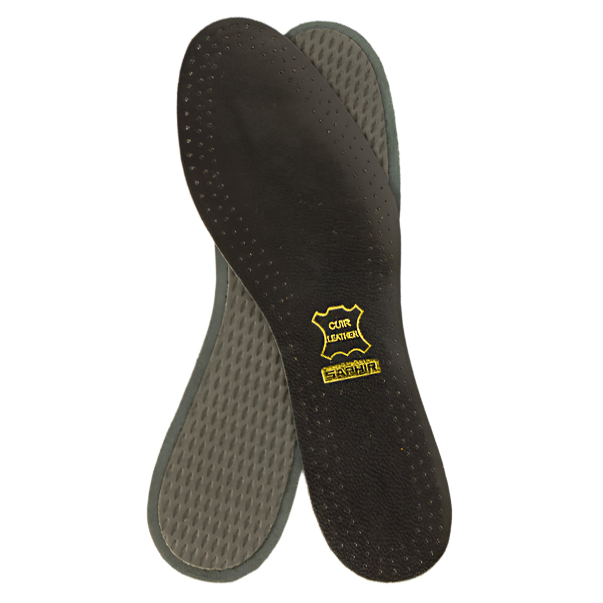 Saphir Black Leather Insole & Charcoal Bottom