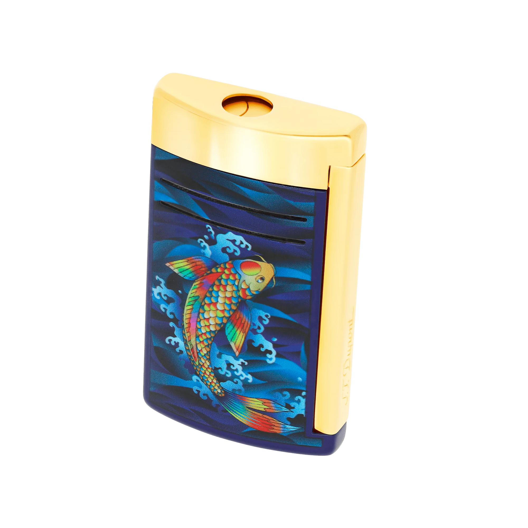 S.T. Dupont Line 2 Golden Koi Fish Lighter