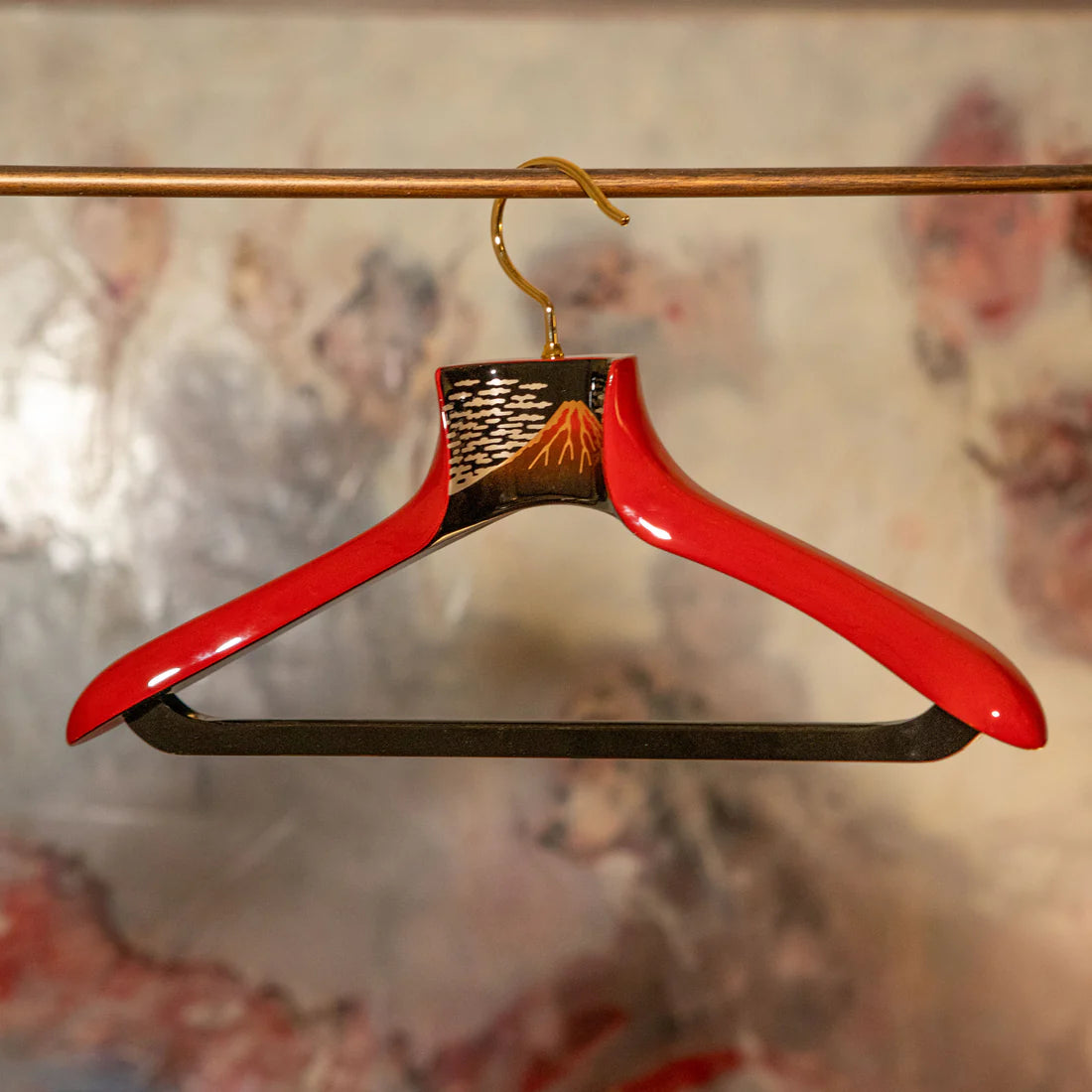 Nakata Wajima Urushi Mount Fuji Red Limited Edition Hanger Nakata Wajima Urushi Mount Fuji Red Limited Edition Hanger