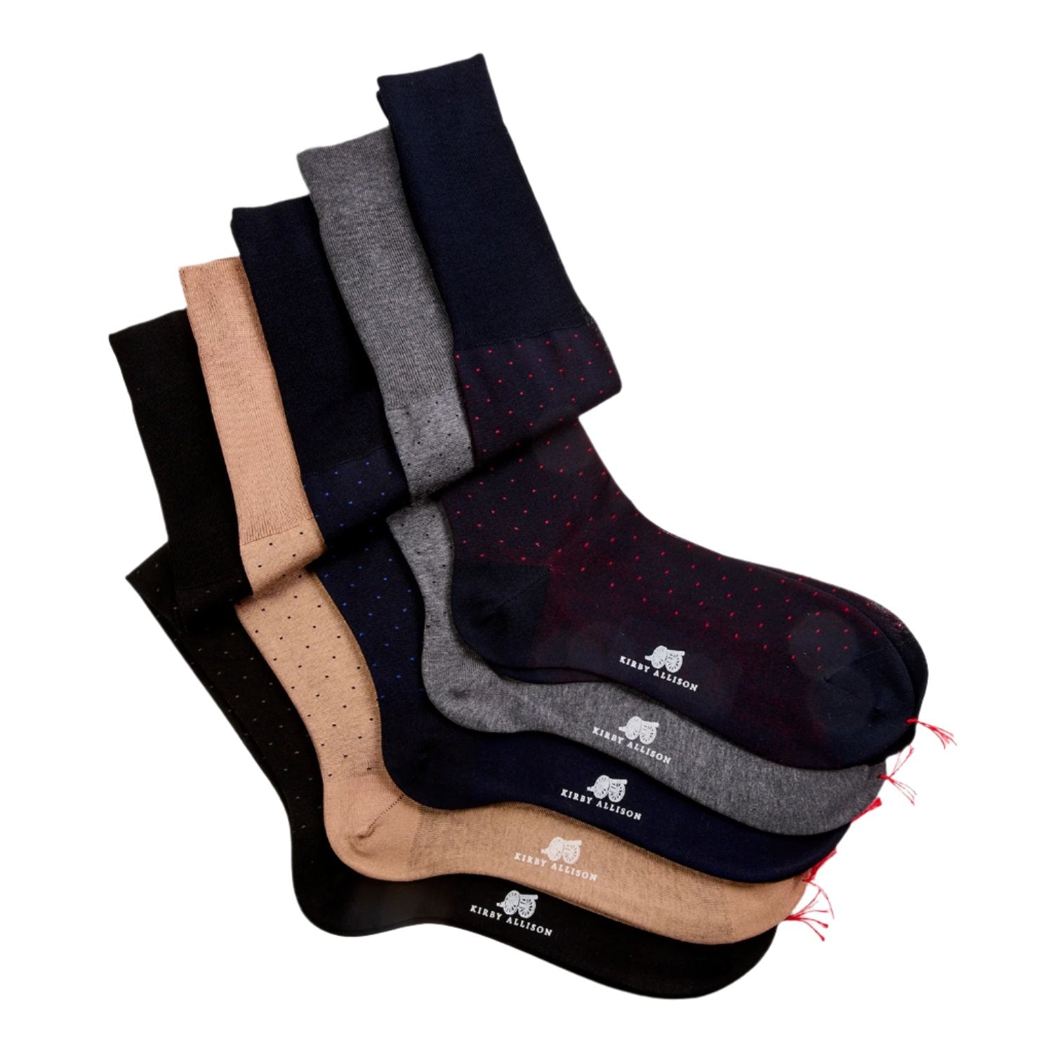 Bresciani Small Dot OTC Cotton Dress Socks 11.5 / Navy-Blue Bresciani Small Dot OTC Cotton Dress Socks 11.5 / Navy-Blue