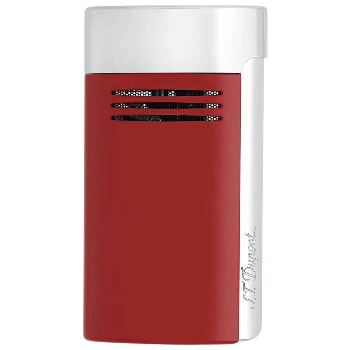 S.T. Dupont Red and Chrome Megajet Lighter | KirbyAllison.com