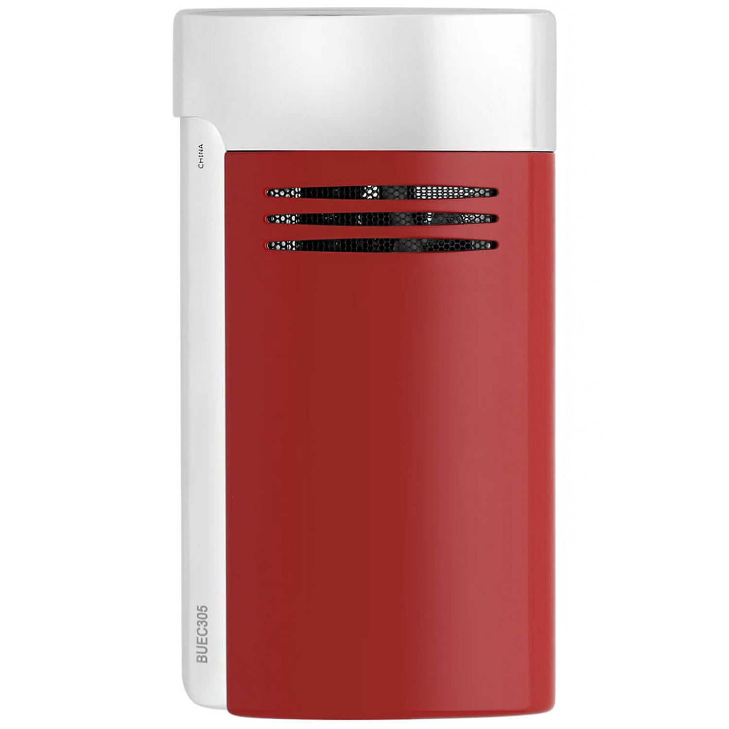 S.T. Dupont Red and Chrome Megajet Lighter | KirbyAllison.com