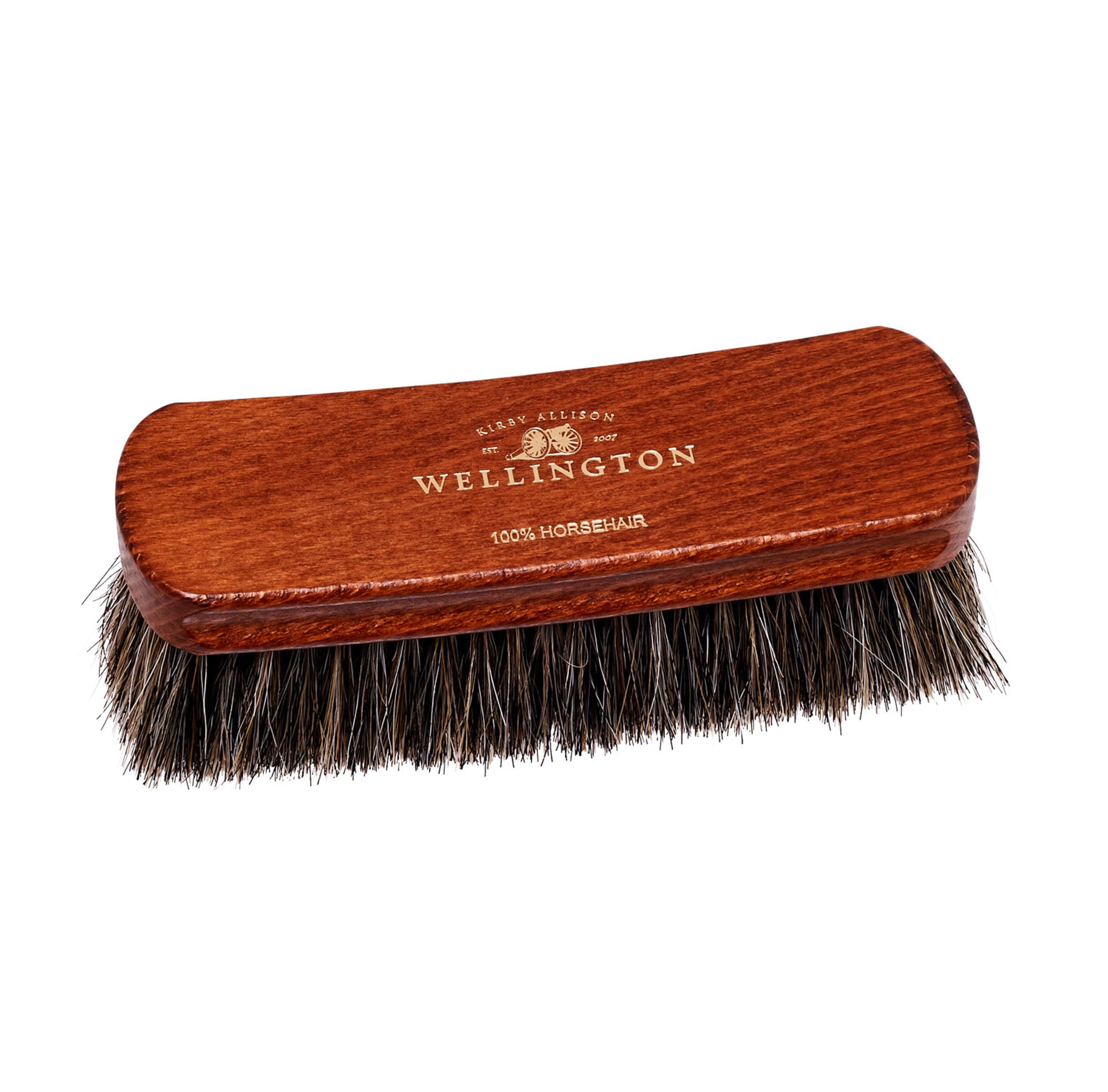 Small Horsehair Shoe Brush - 100% natural horse hair brush for shoes