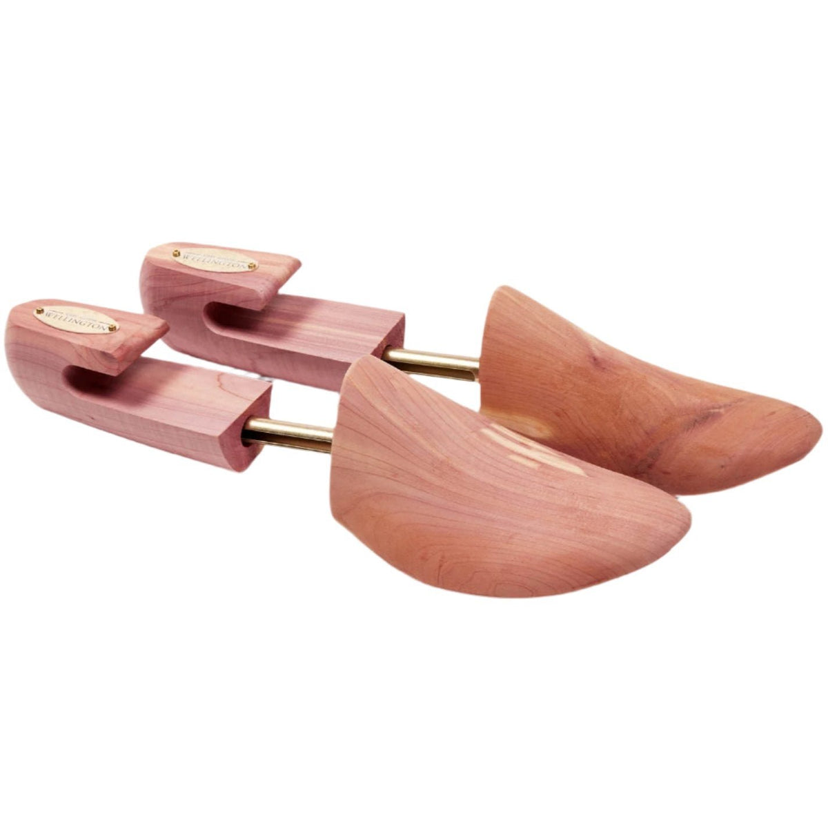 A pair of Wellington Men's Cedar Boot Trees made with cedarwood construction from KirbyAllison.com.