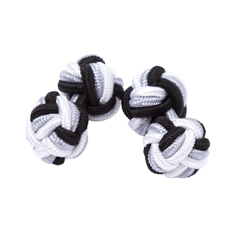 Tri-Colored Knot Cufflinks | KirbyAllison.com