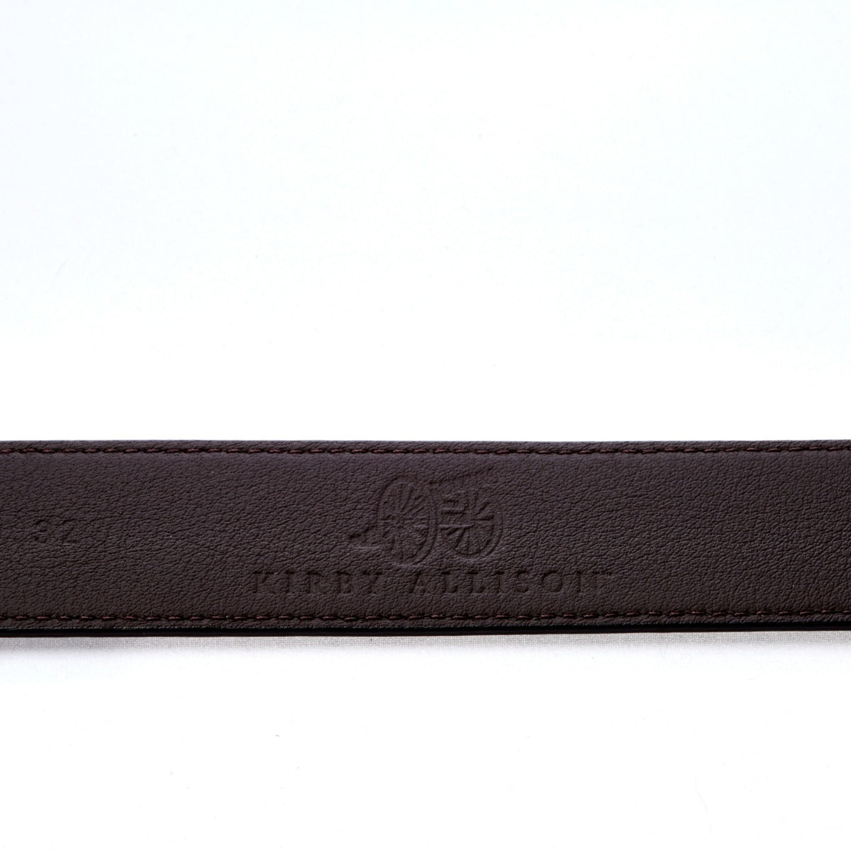 A Sovereign Grade Dark Brown Casual Belt from KirbyAllison.com.