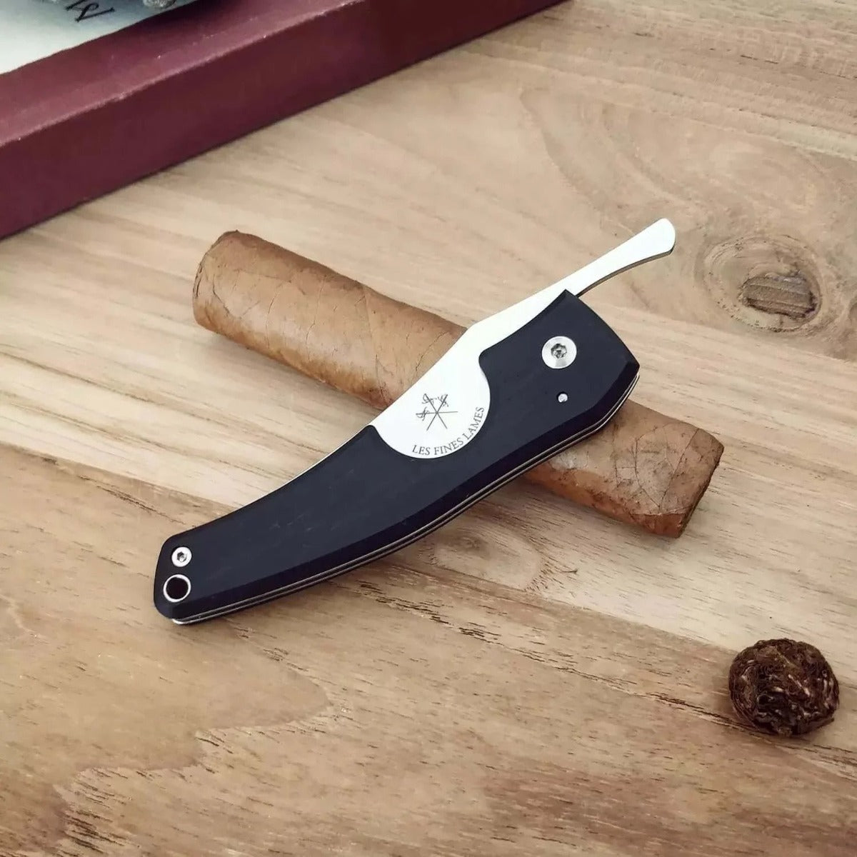 Kirby Allison Ebony Wood Cigar Knife | KirbyAllison.com