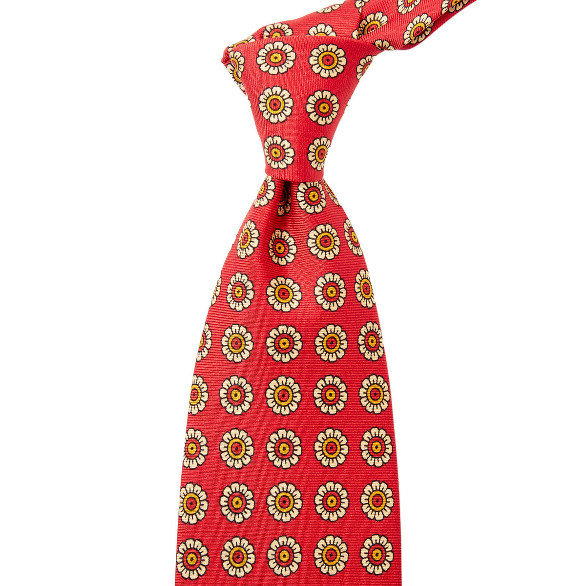 Sovereign Grade Orange Daisy Spring Ancient Madder Tie- 150 cm